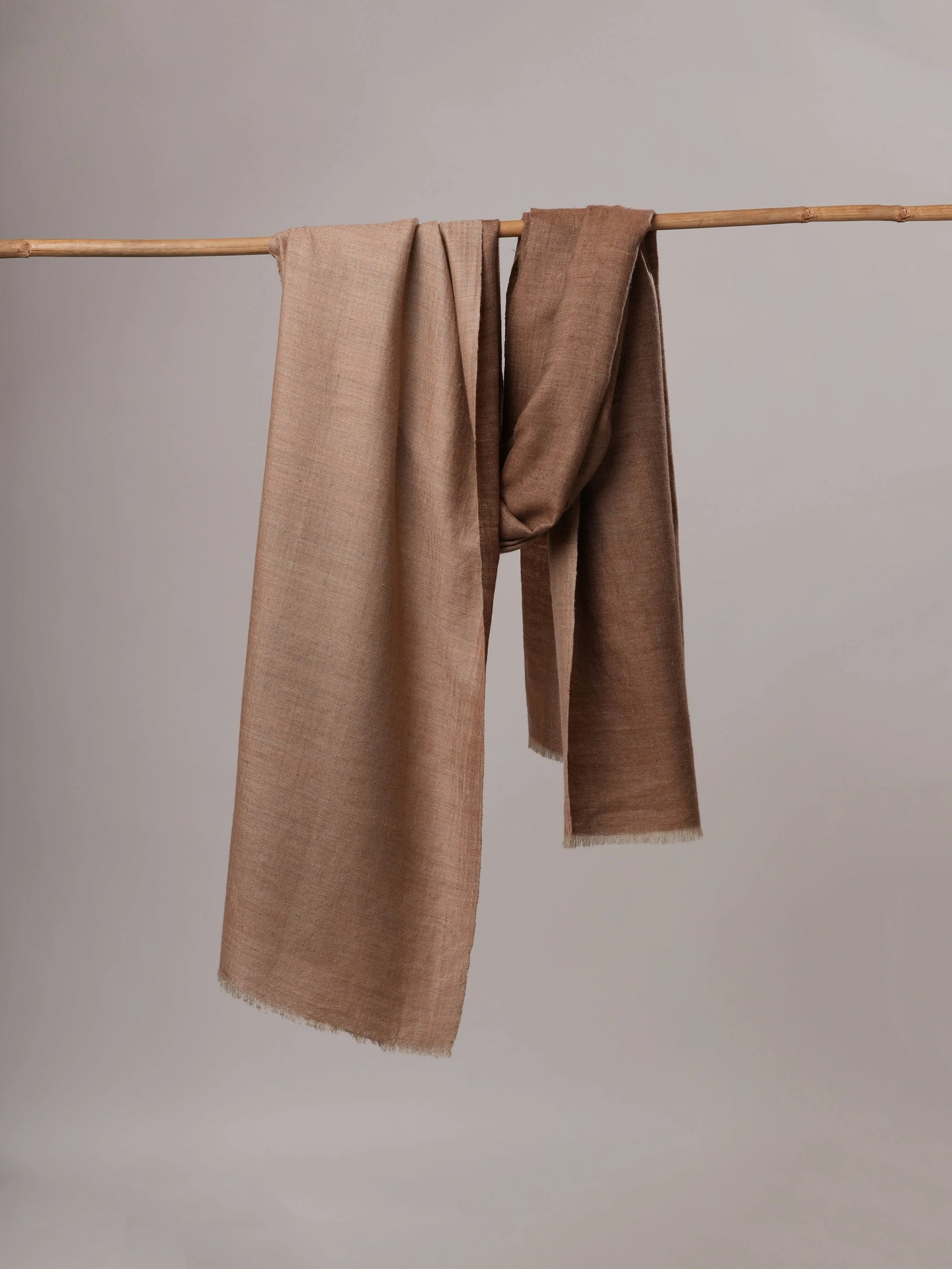 Dual Tone Handspun Handwoven Pure Pashmina Shawl Shahkaar