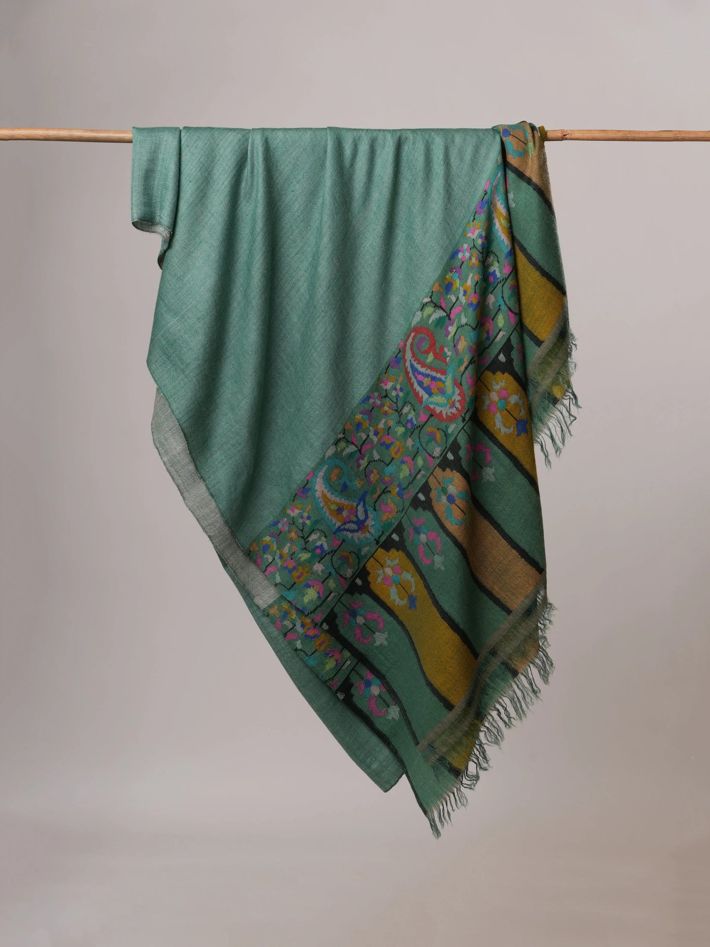 Dual Tone Oversized Handloomed Kani Pashmina Shawl Shahkaar
