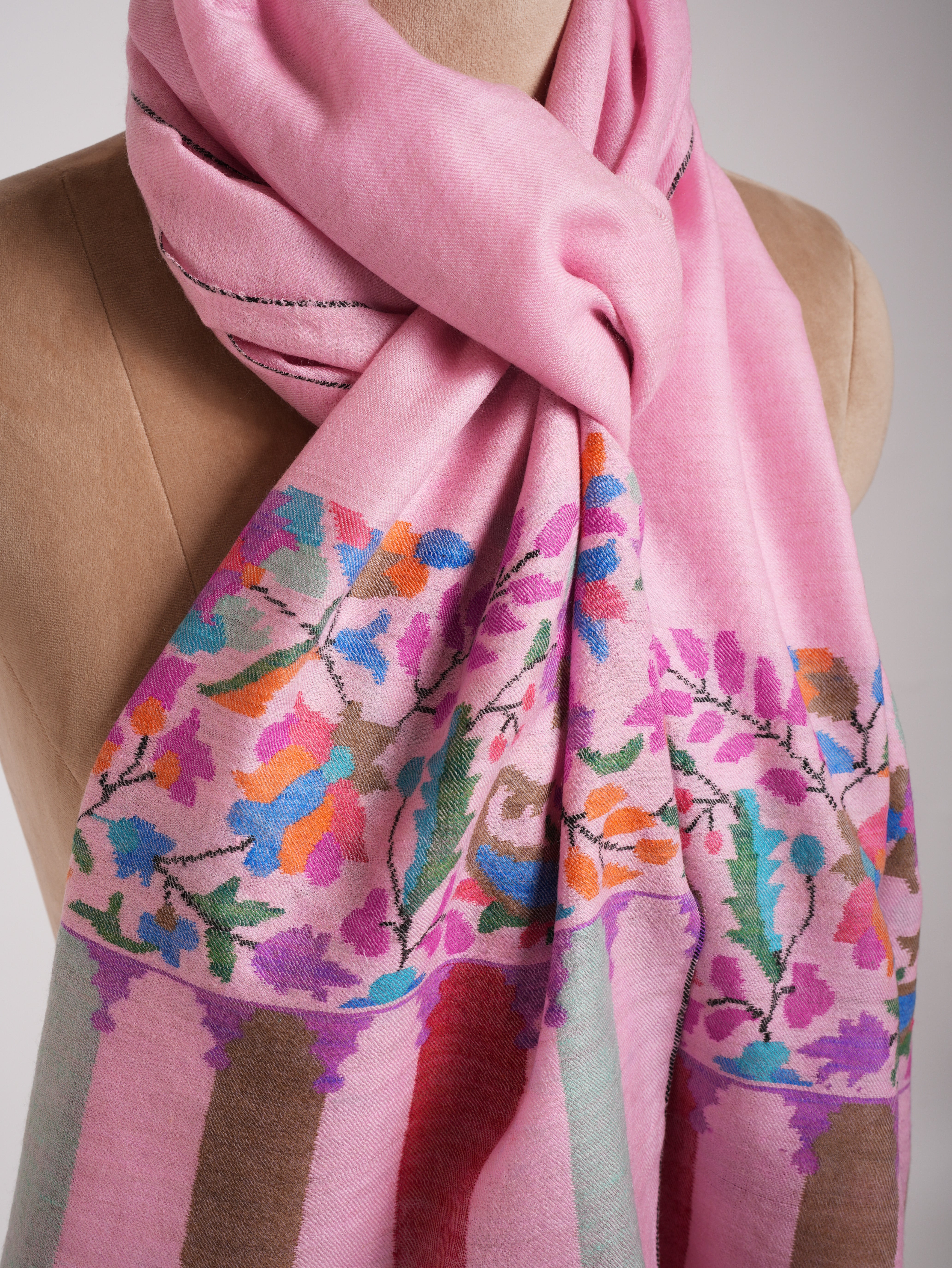 Pink Kani Cashmere Scarf - CORDOVA