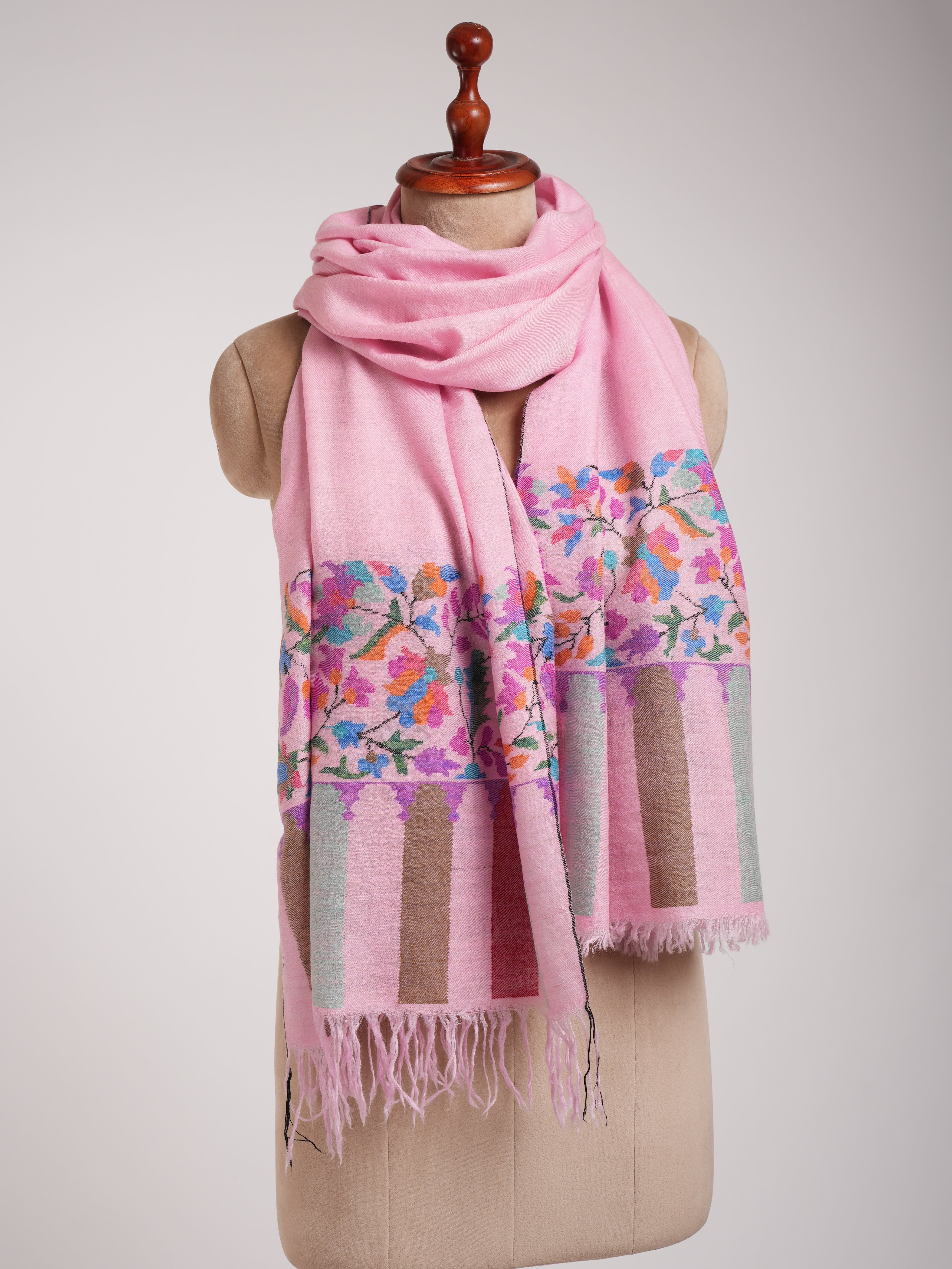 Sciarpa Kani in cashmere rosa - CORDOVA