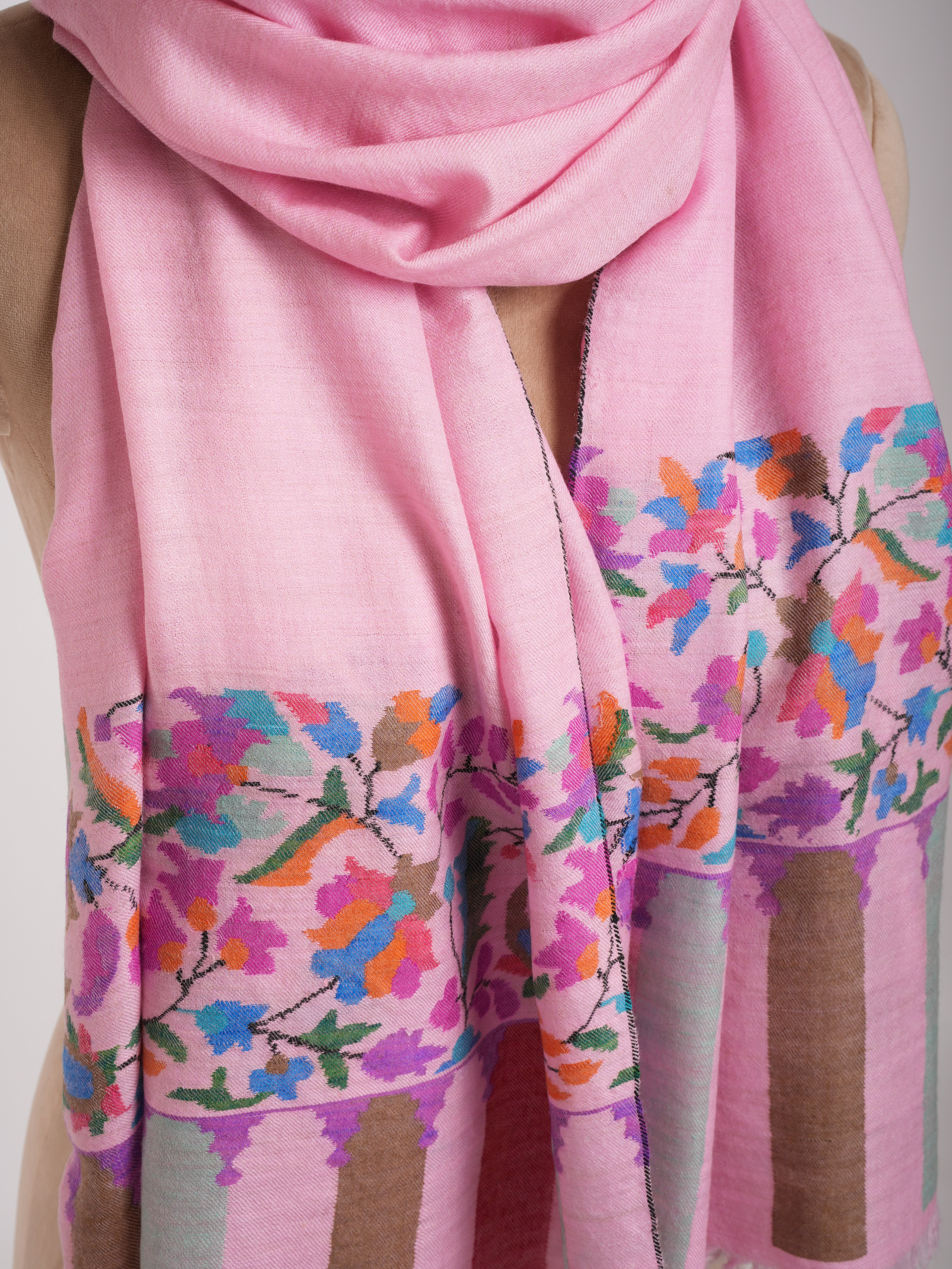 Pink Kani Cashmere Scarf - CORDOVA