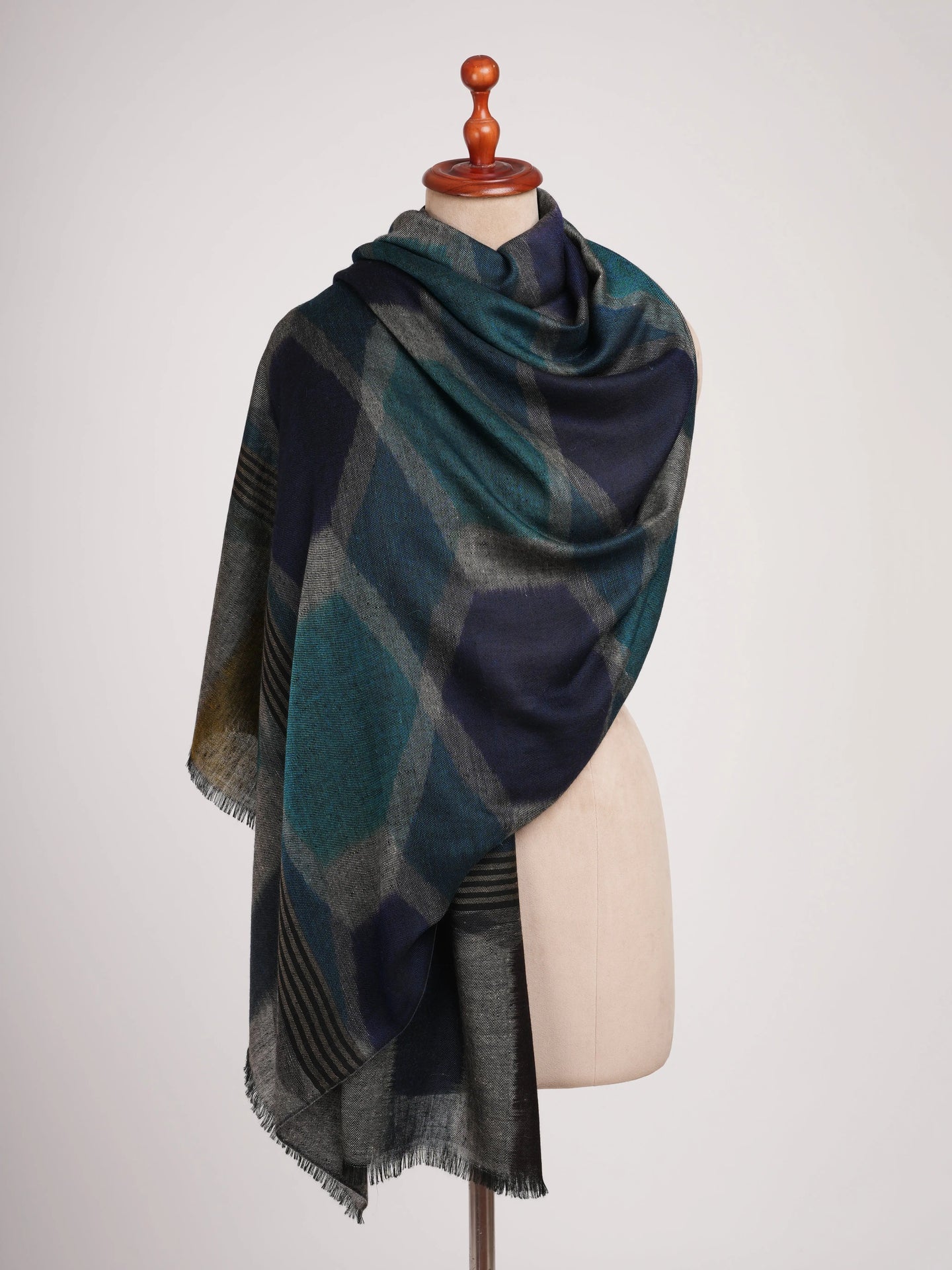 Feather Light Soft Night Glam Pashmina Shawl Shahkaar