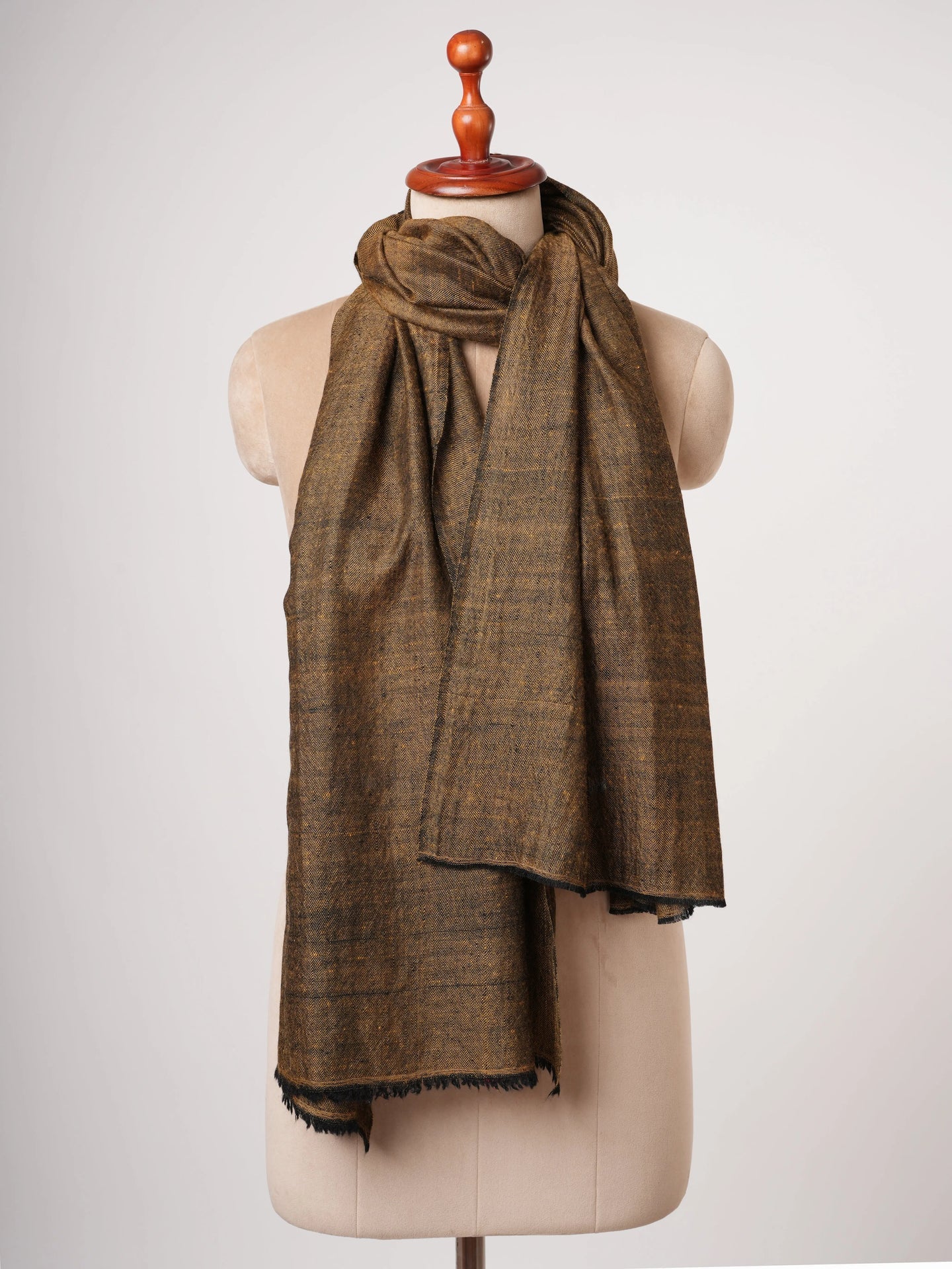 Featherlight Baby Soft Golden Luxurious Cashmere Scarf – Lightweight & Elegant Shahkaar