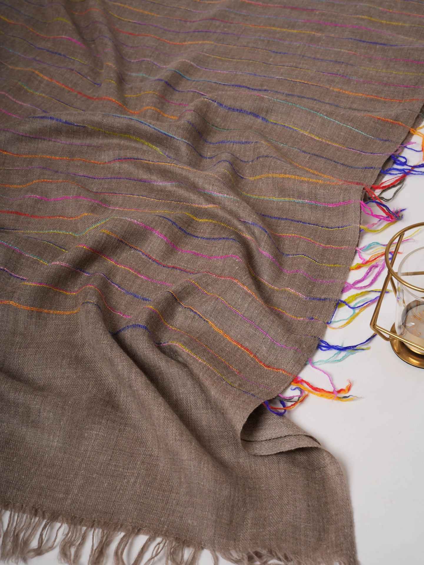 Featherlight Handloomed Baby Soft Cashmere Scarf – Authentic Airy Luxuriously Soft Shahkaar