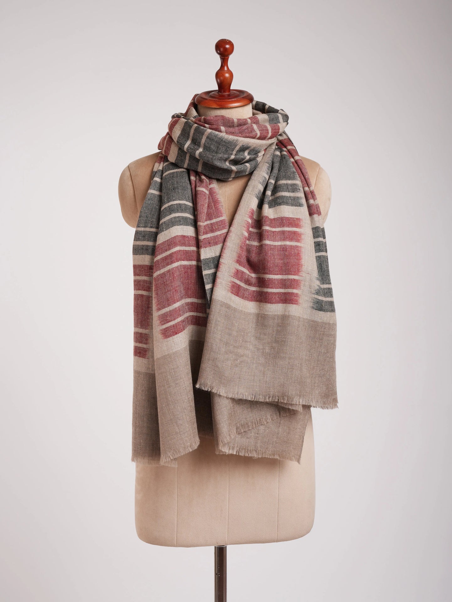Handloomed Soft Pure Pashmina Shawl Shahkaar