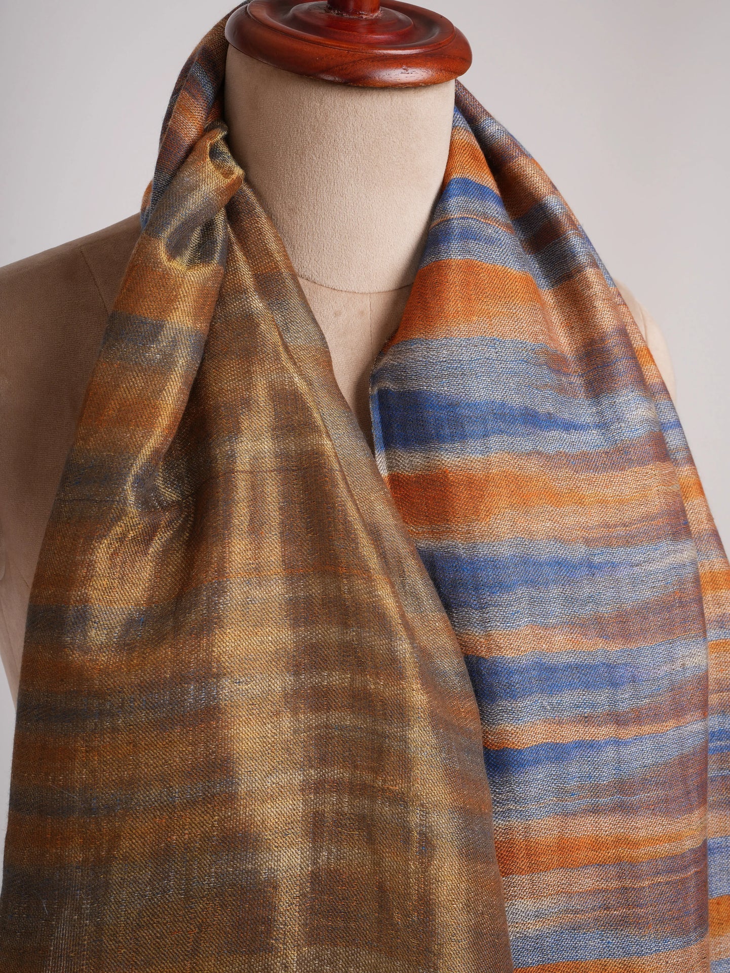 Handwoven Dorukha Cashmere Stole Shahkaar