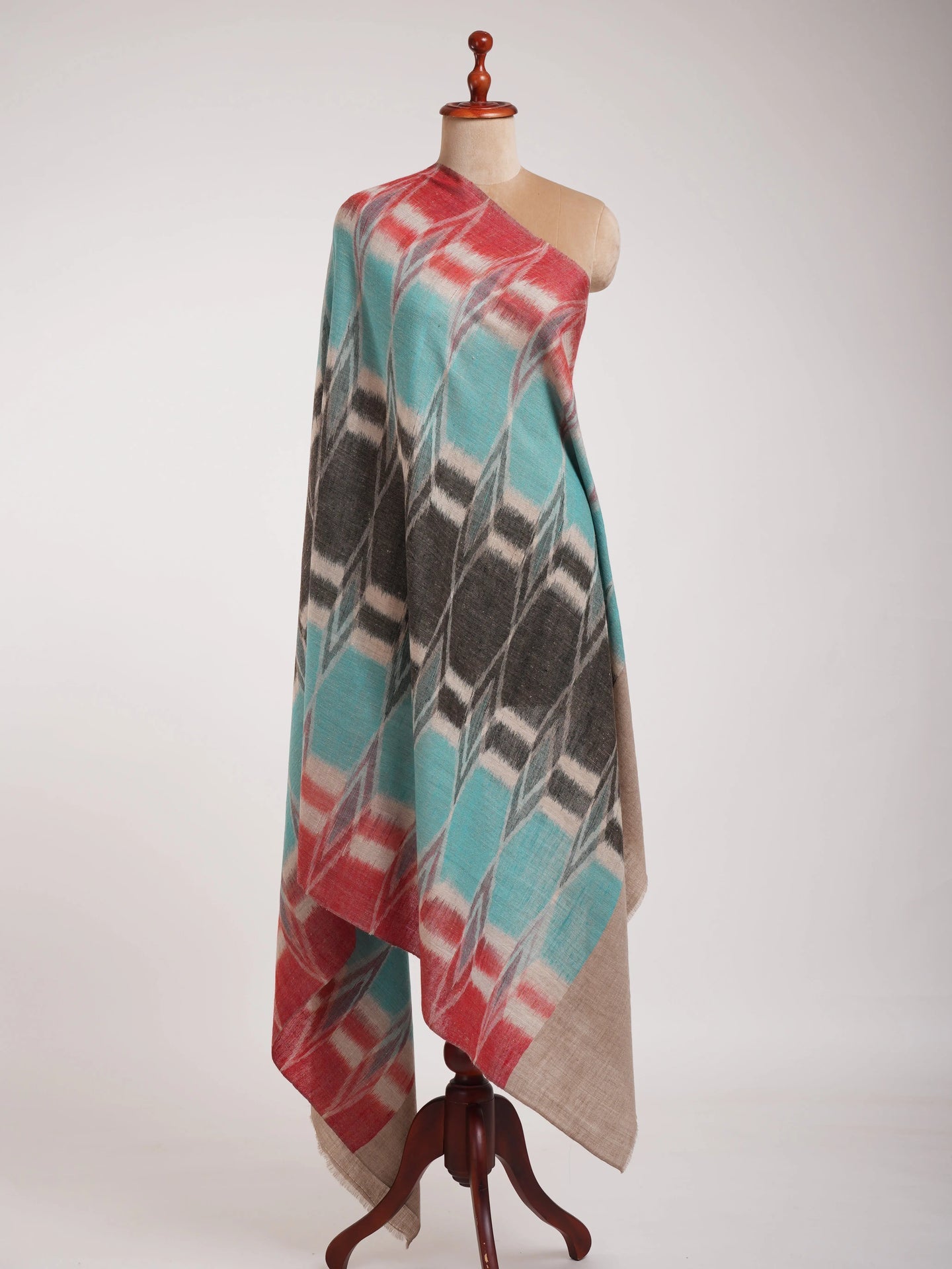Handwoven Indian Original Pashmina Shawl Shahkaar