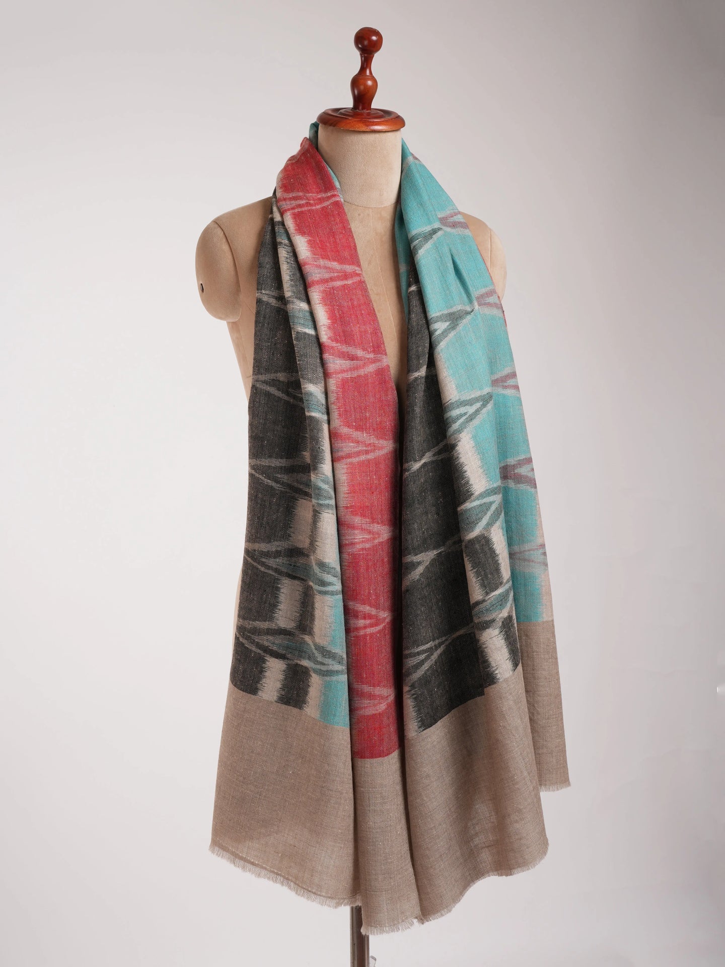 Handwoven Indian Original Pashmina Shawl Shahkaar