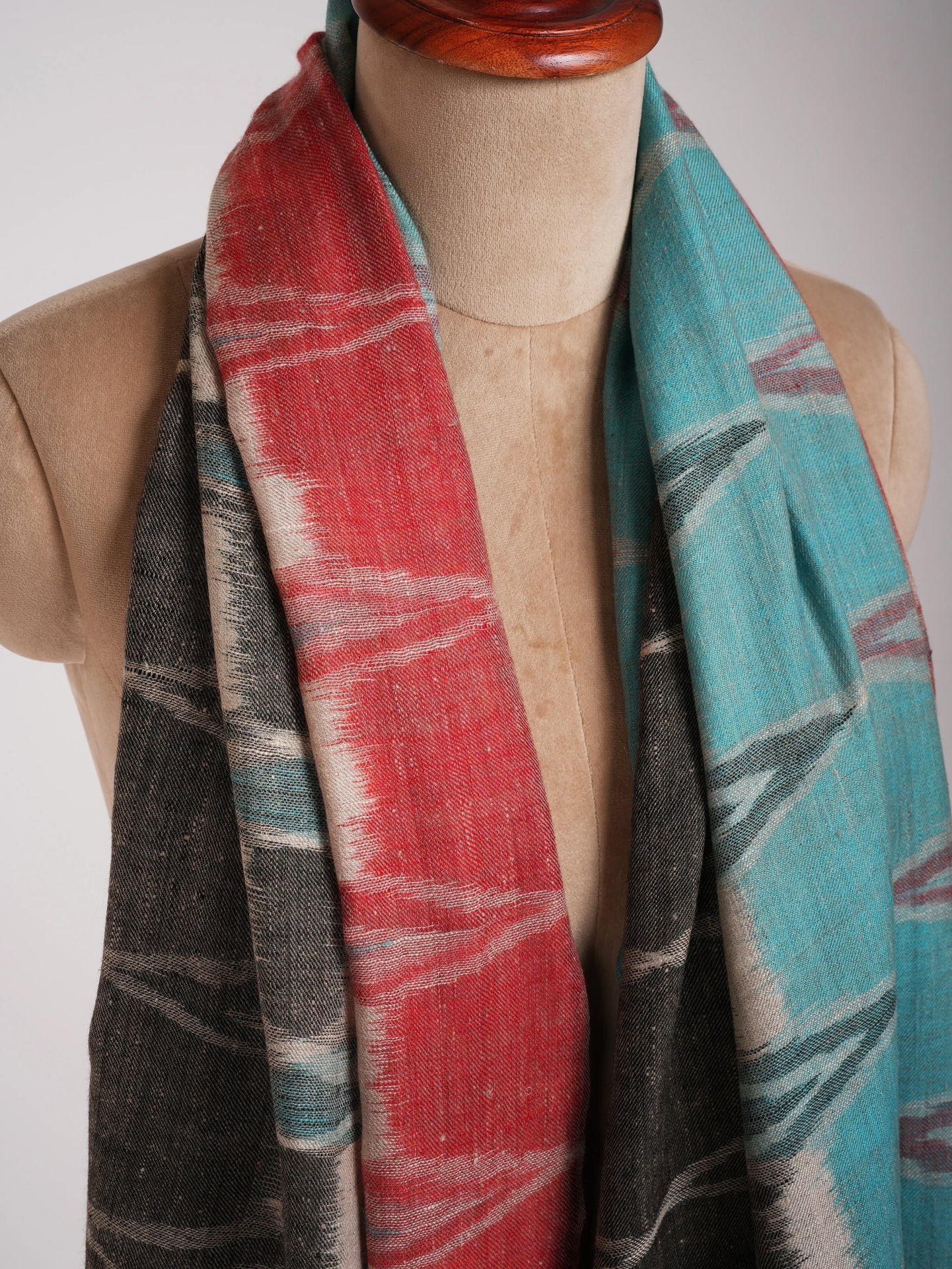 Handwoven Indian Original Pashmina Shawl Shahkaar
