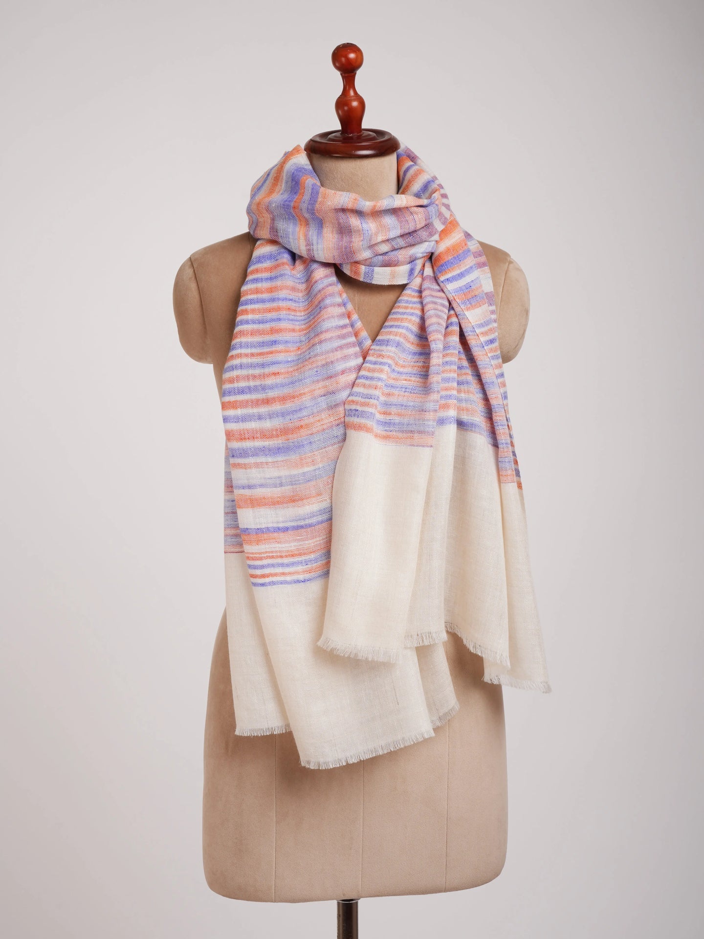 Handwoven Soft Cashmere Pashmina Stole Shahkaar