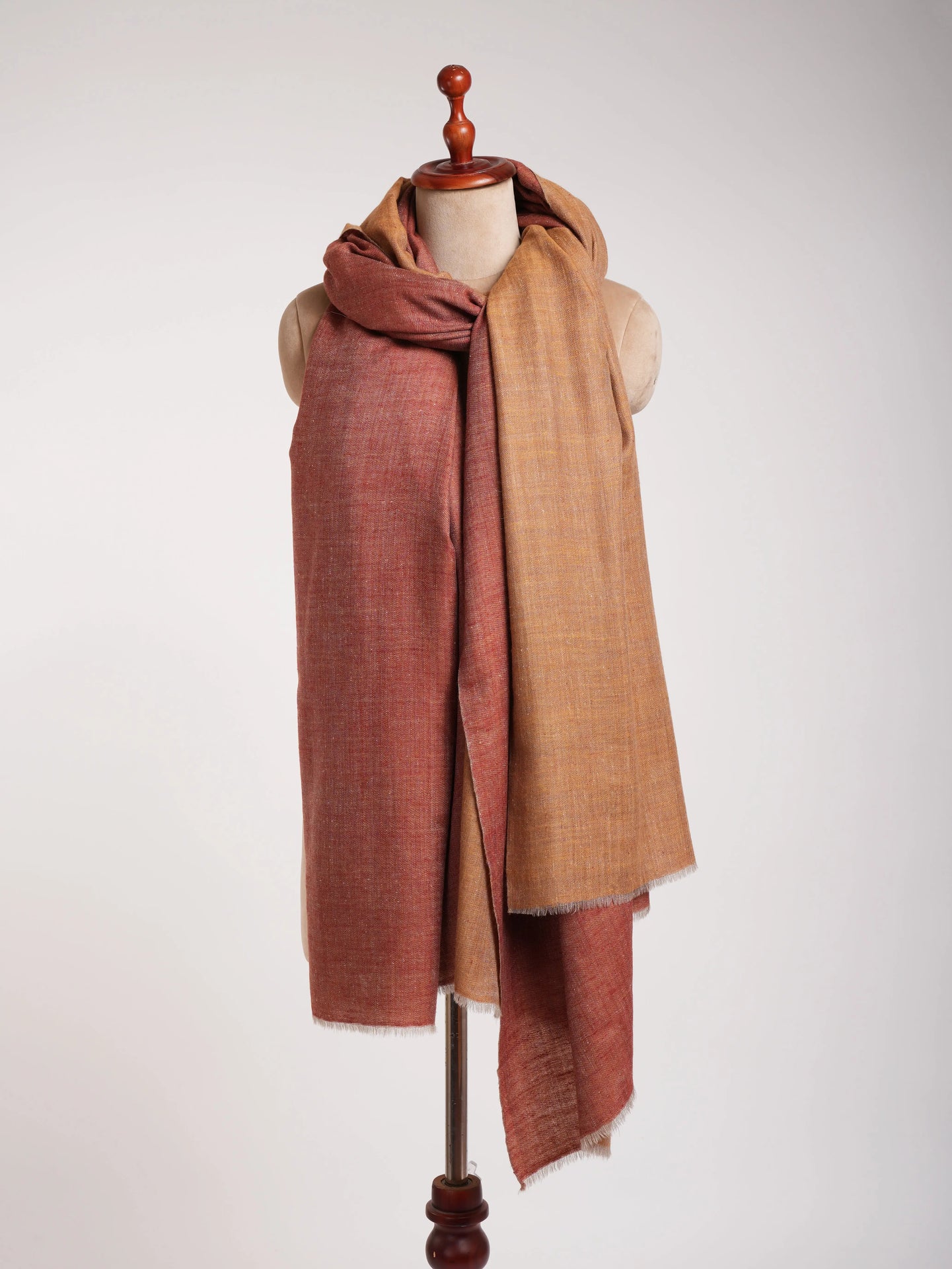 Oversized Rooibos Tea Dual Shade Best Pashmina Wrap Shahkaar