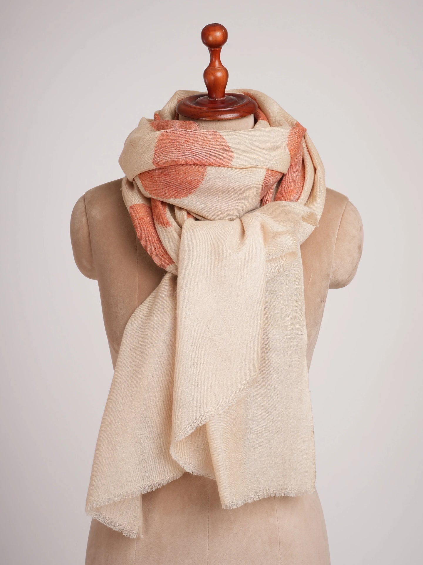 Polka Dots Space Dye Pashmina Wrap Shahkaar