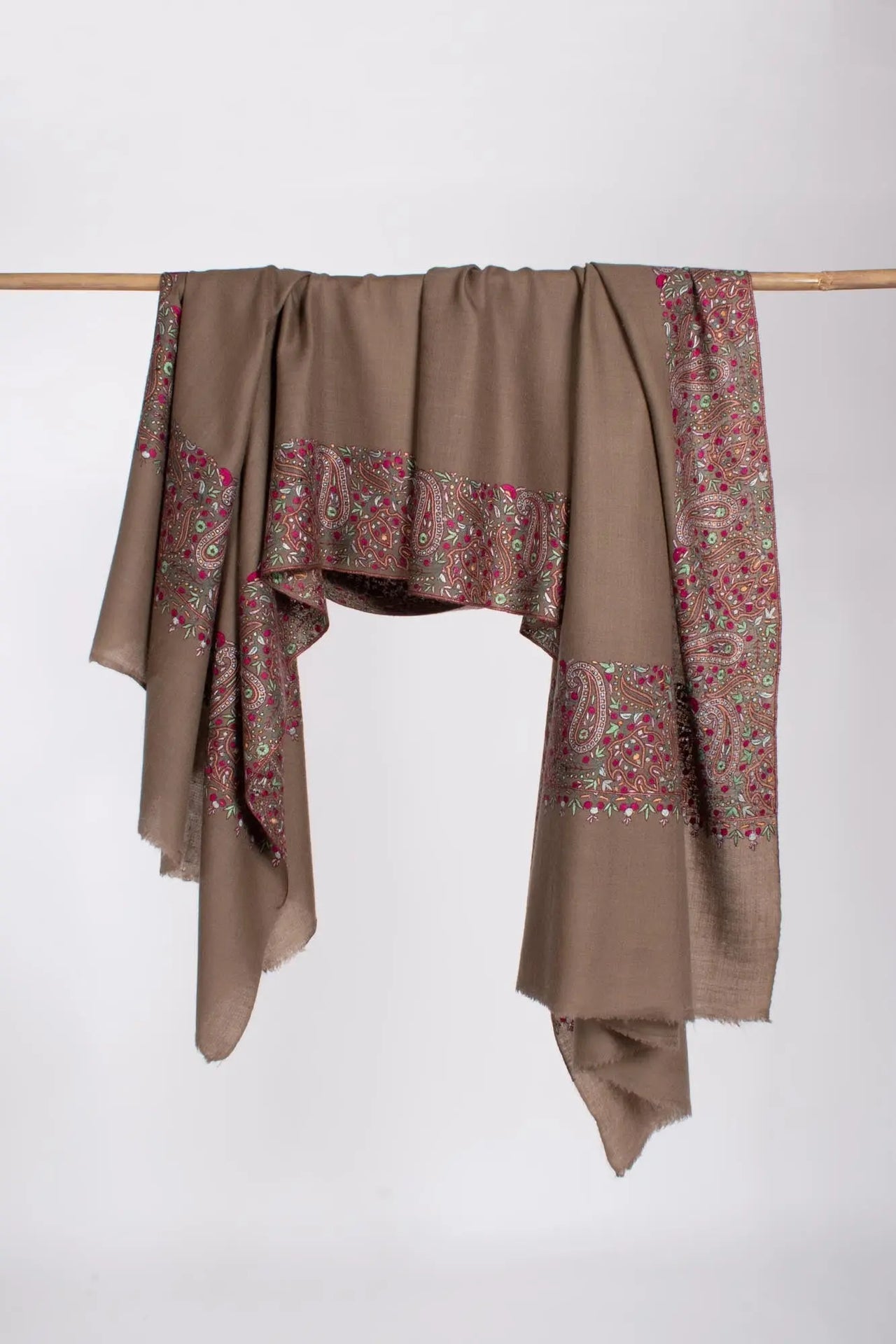 Toosh Color Kalan Daur Pashmina Wrap - LYME Shahkaar