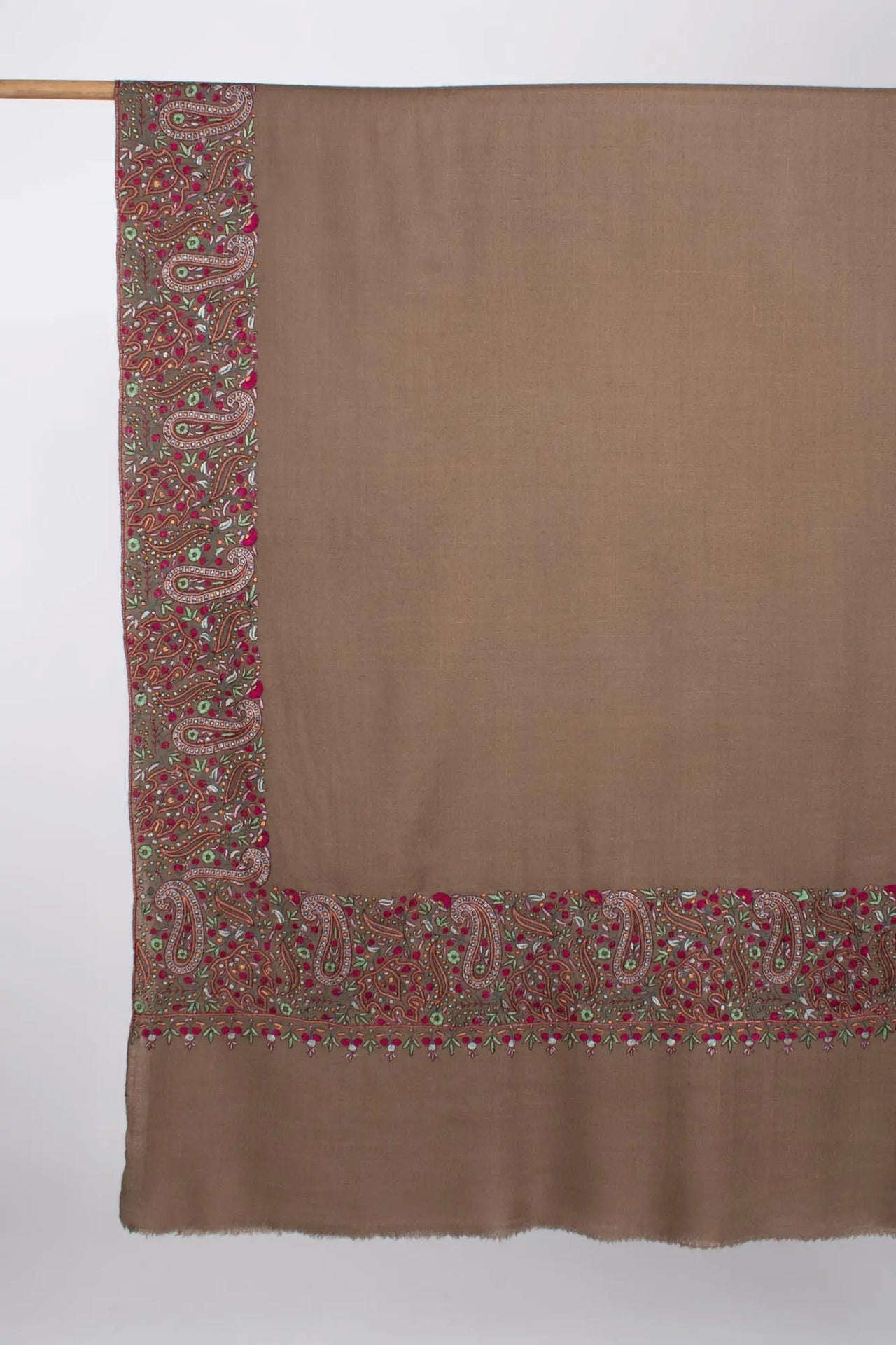 Toosh Color Kalan Daur Pashmina Wrap - LYME Shahkaar