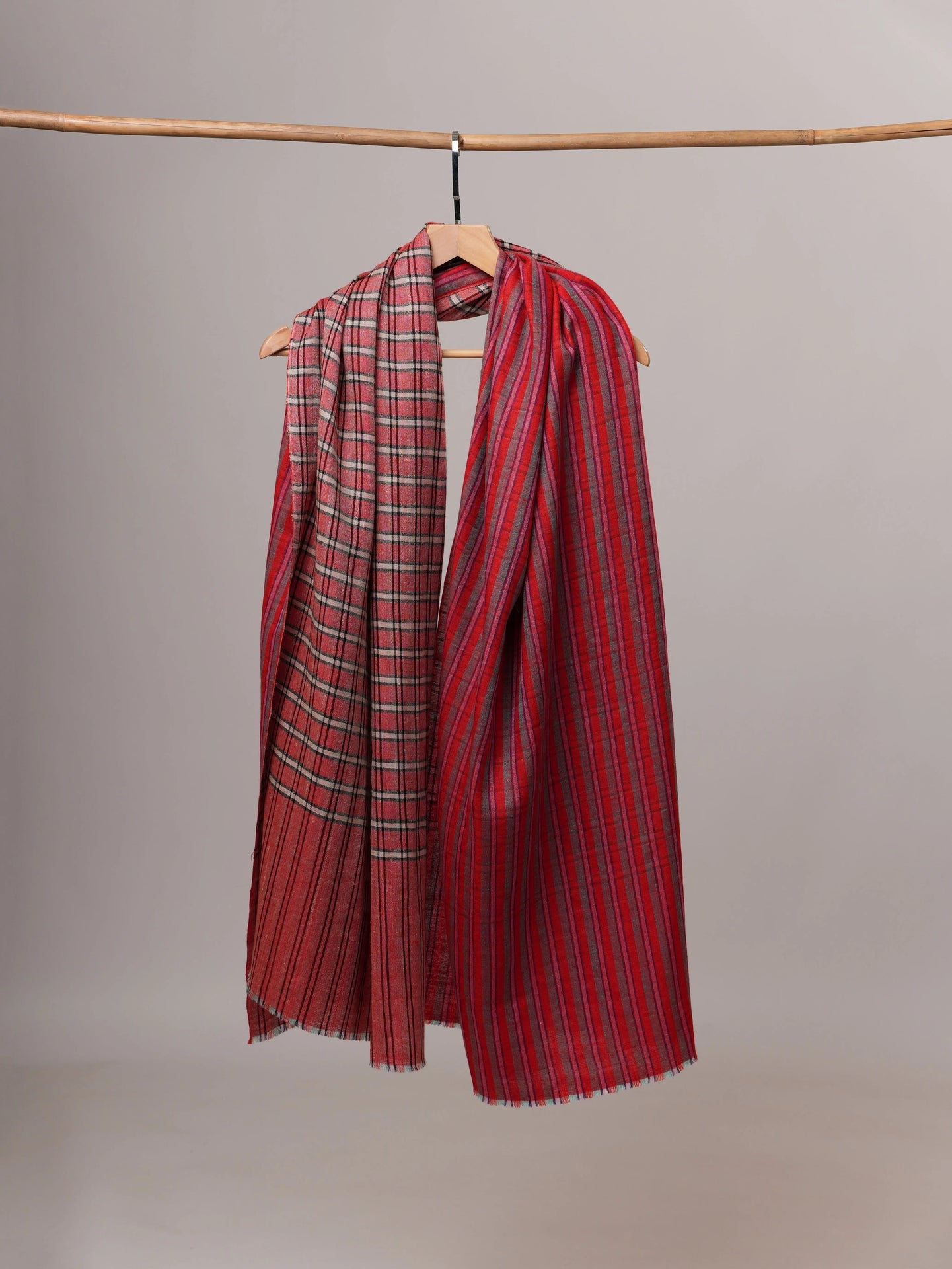 Two Leaves Dual Shade Pashmina Shawl - CLIFTON Shahkaar