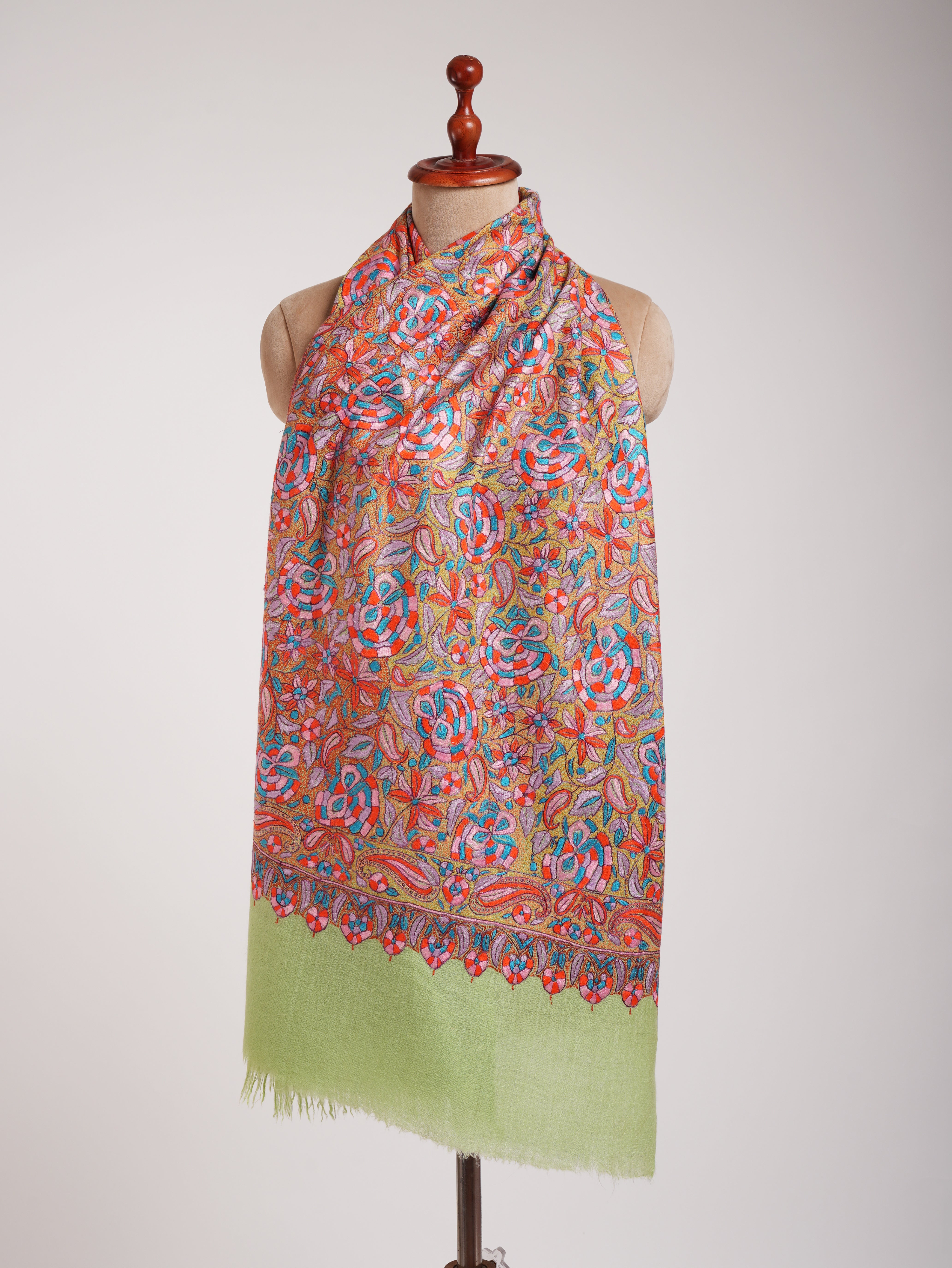 Papermachie Jamavar Handwoven Cashmere Scarf