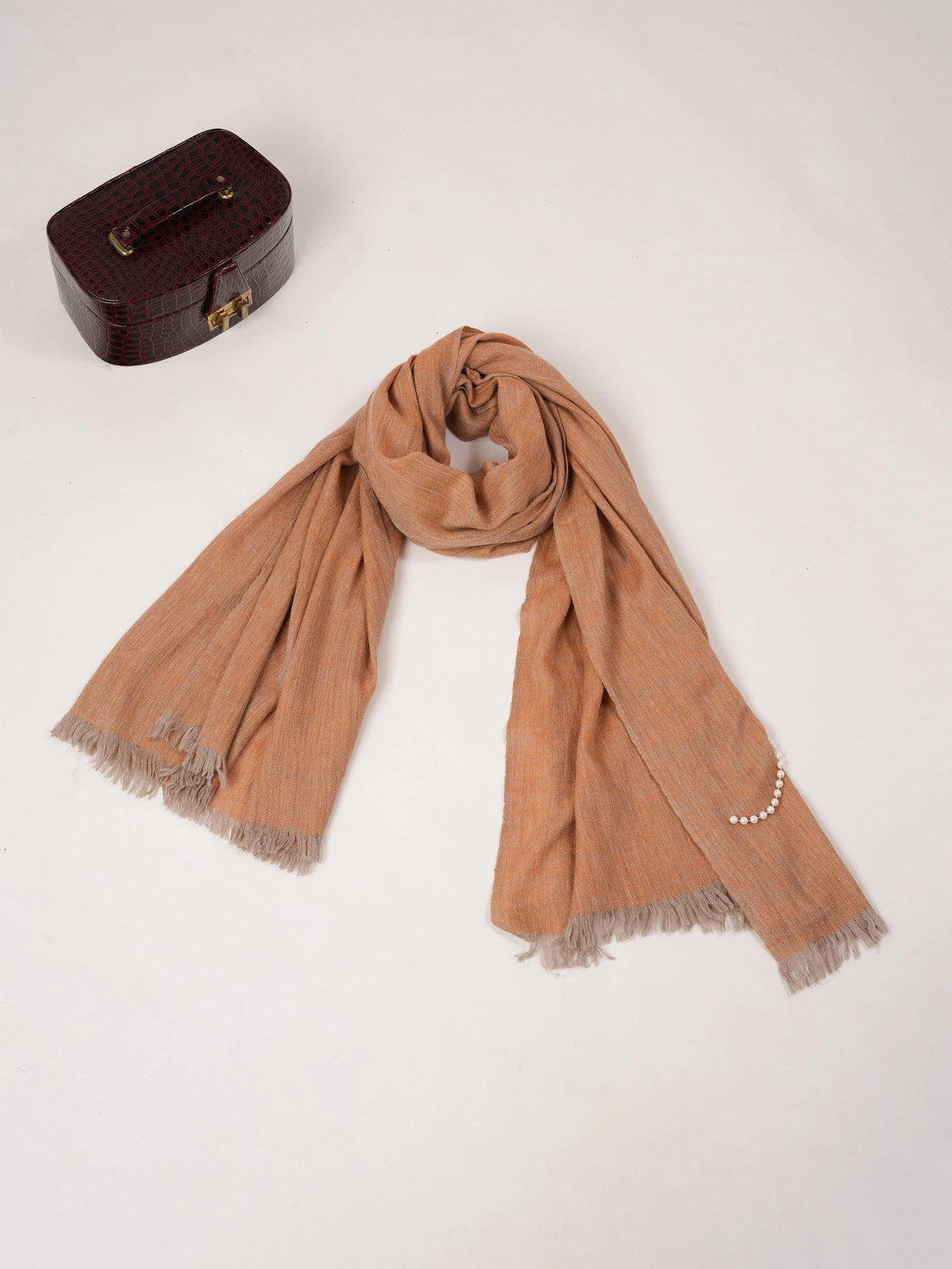 Handspun Handwoven Cross Shade Classic Pashmina Shawl
