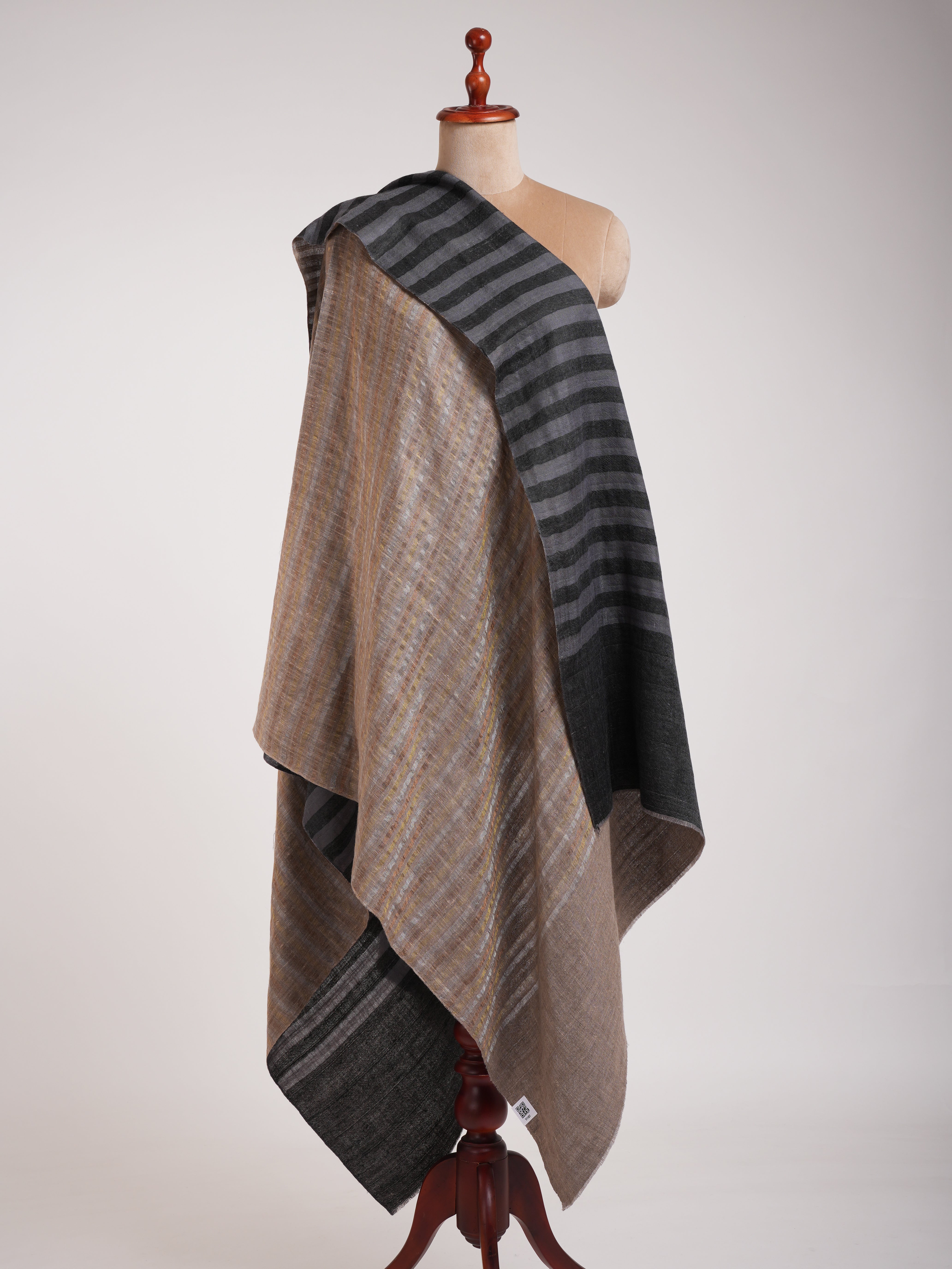 Dual Tone Handwoven Authentic Pashmina Wrap