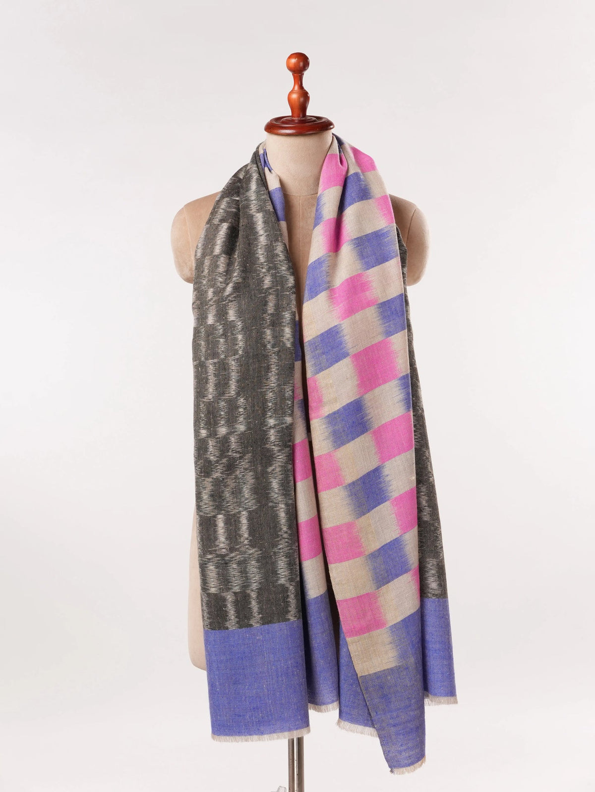 Ikat Handwoven Soft Authentic Pashmina Shawl