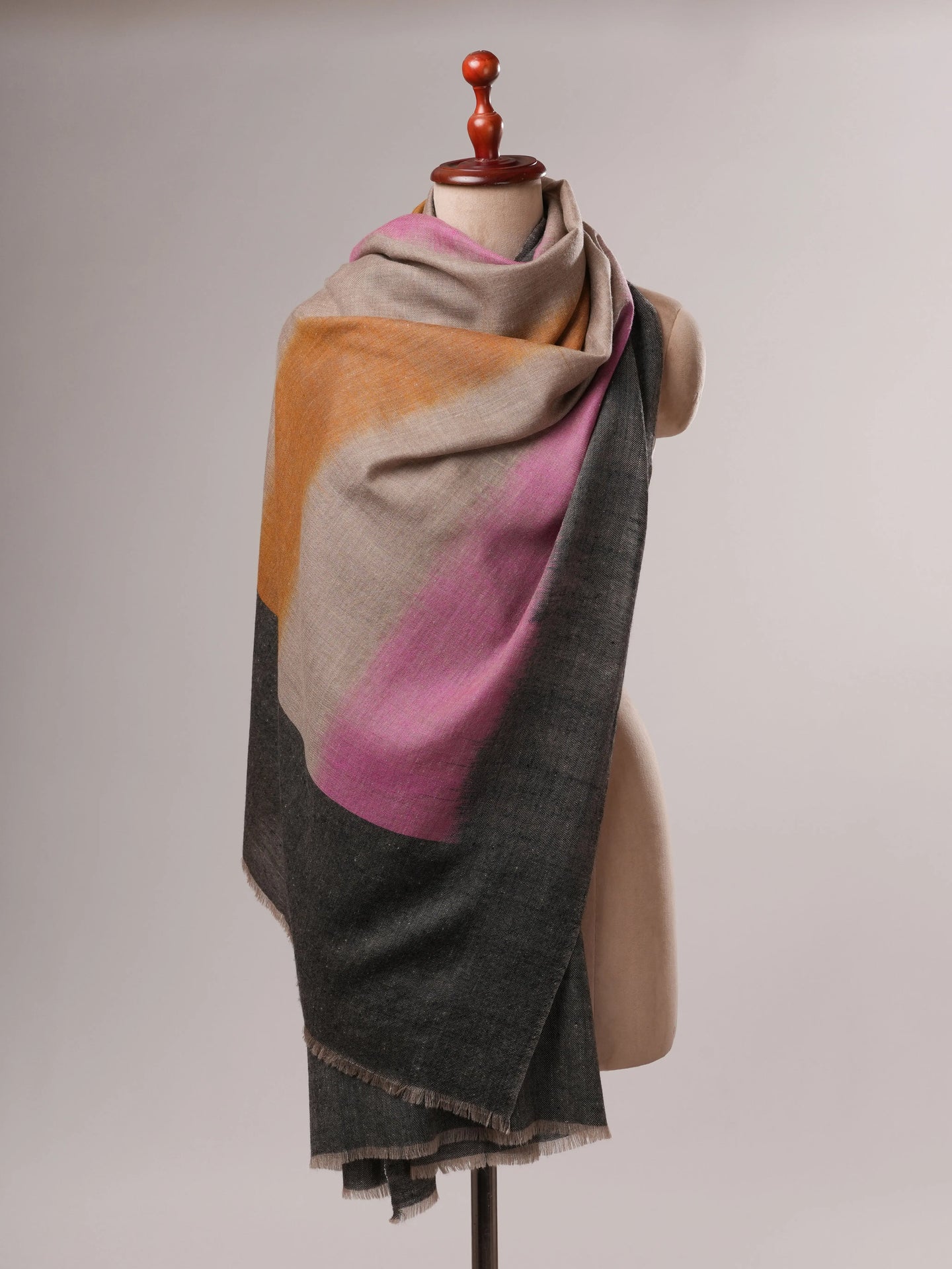 Artisan Made Ikat Pashmina Shawl Lightweight & Warm
