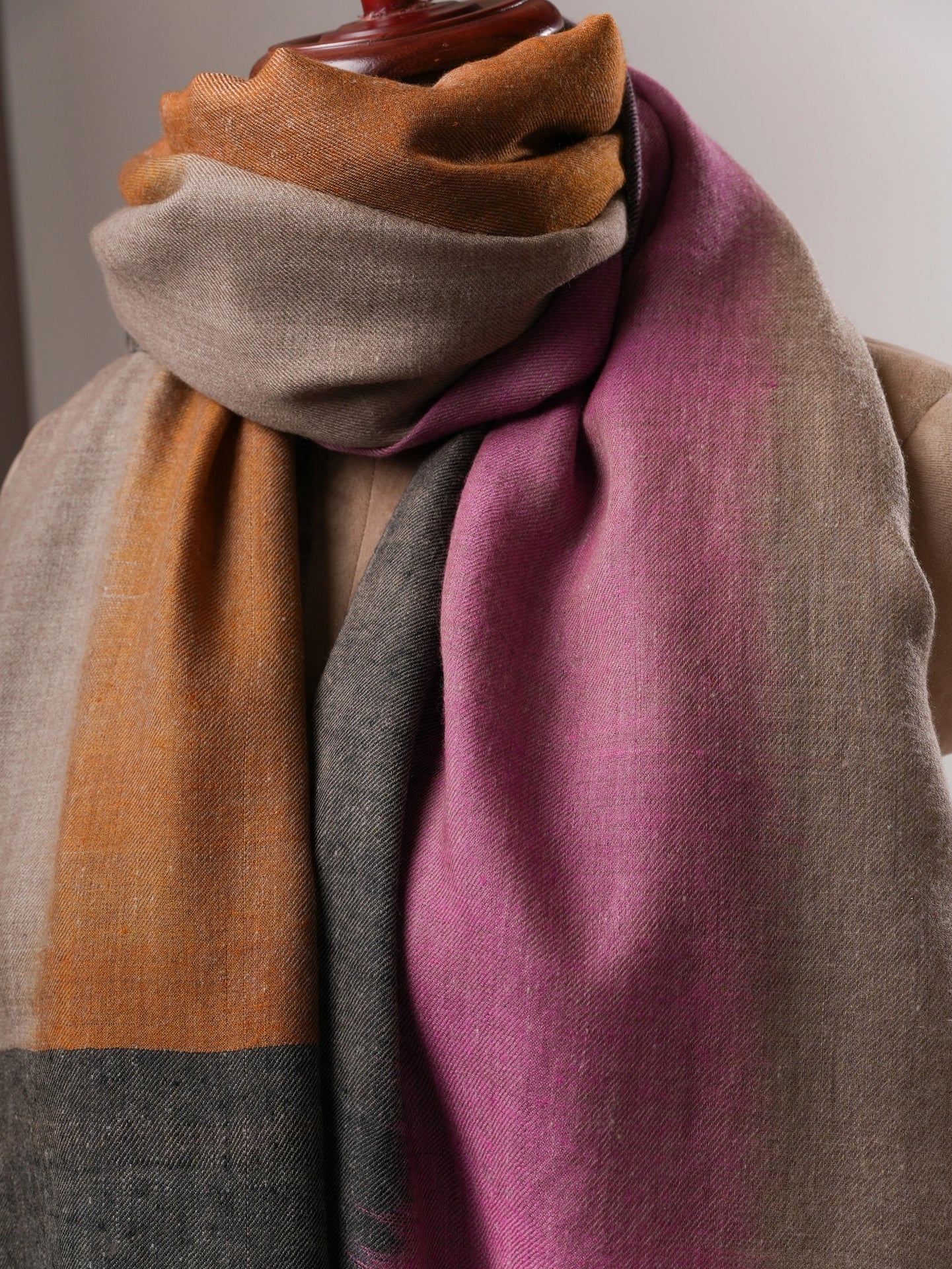 Artisan Made Ikat Pashmina Shawl Lightweight & Warm
