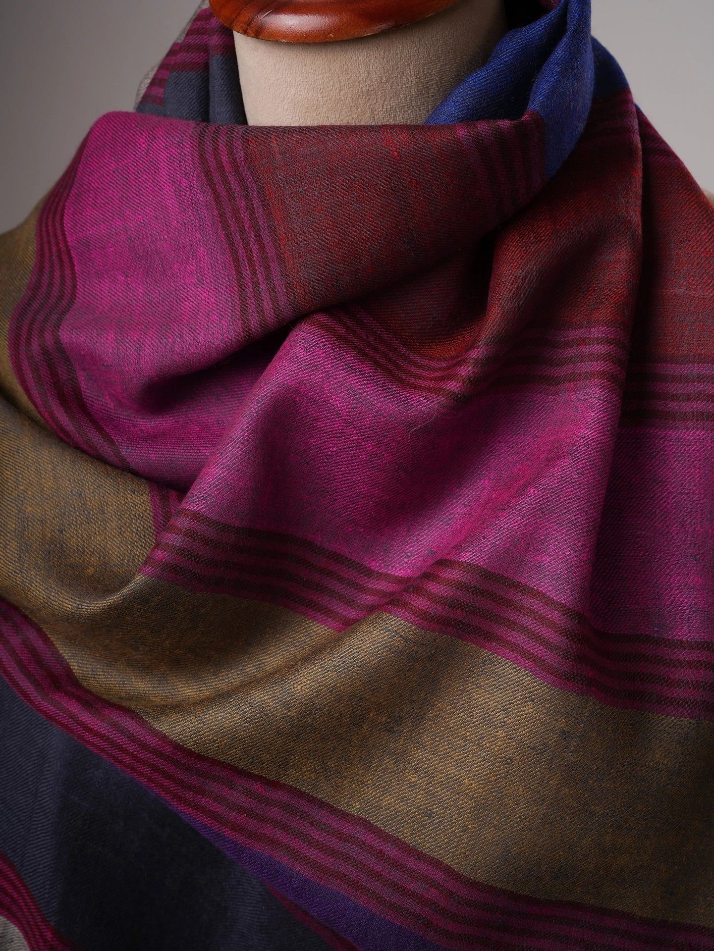 Featherlight Premium Striped Pashmina Shawl Shahkaar
