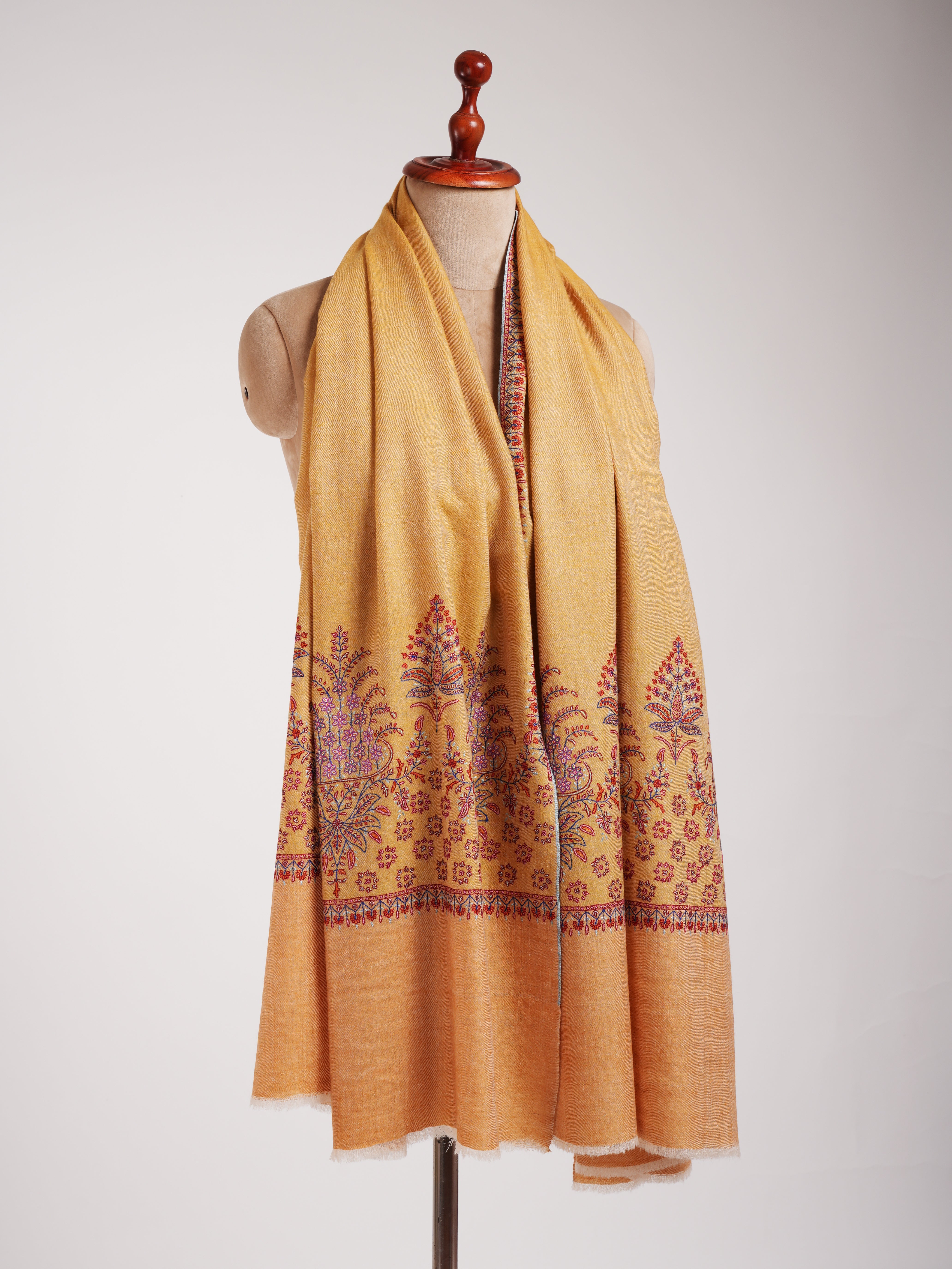 Sozni Embroidered Original Kashmiri Pashmina Shawl