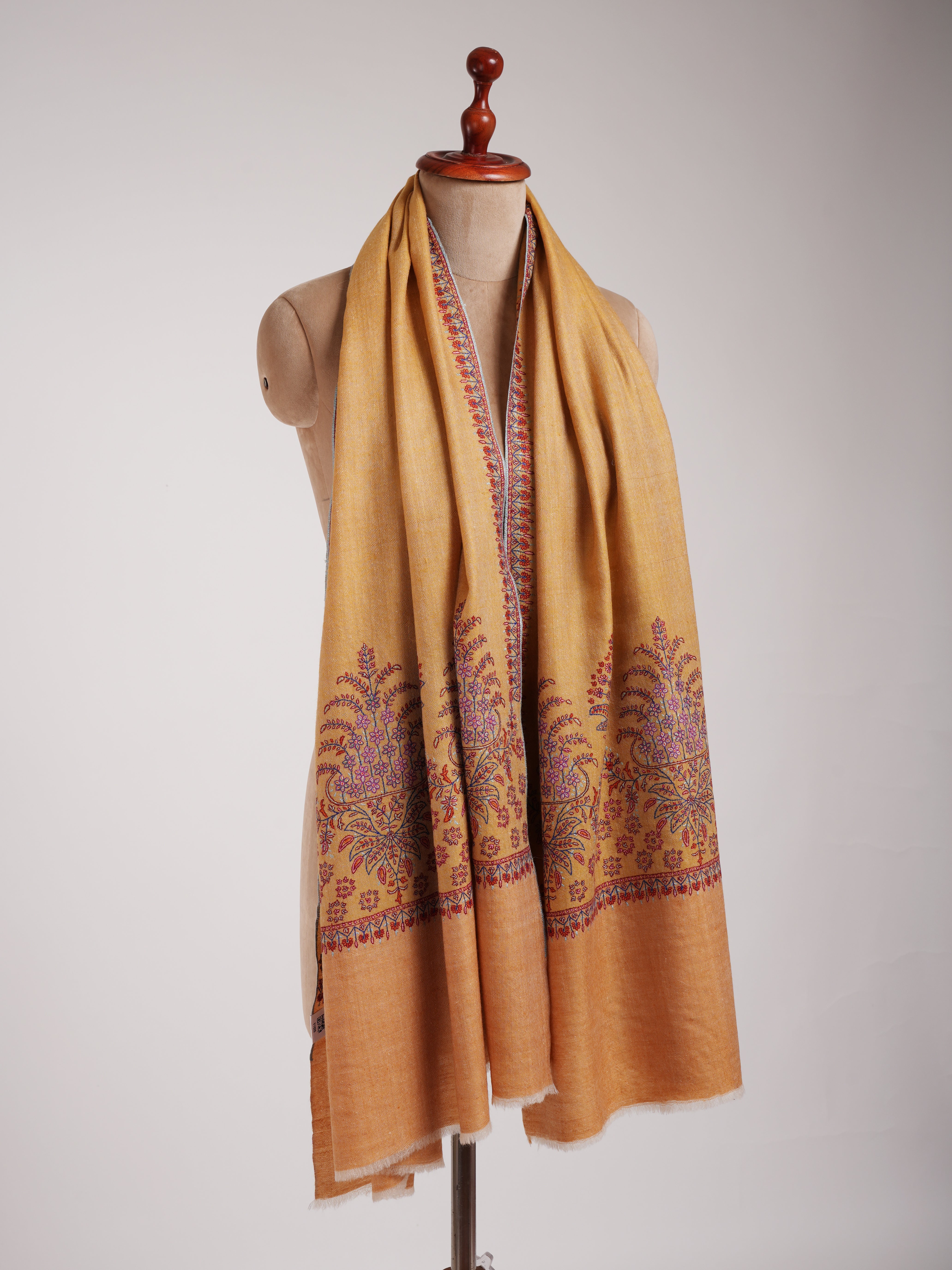 Sozni Embroidered Original Kashmiri Pashmina Shawl