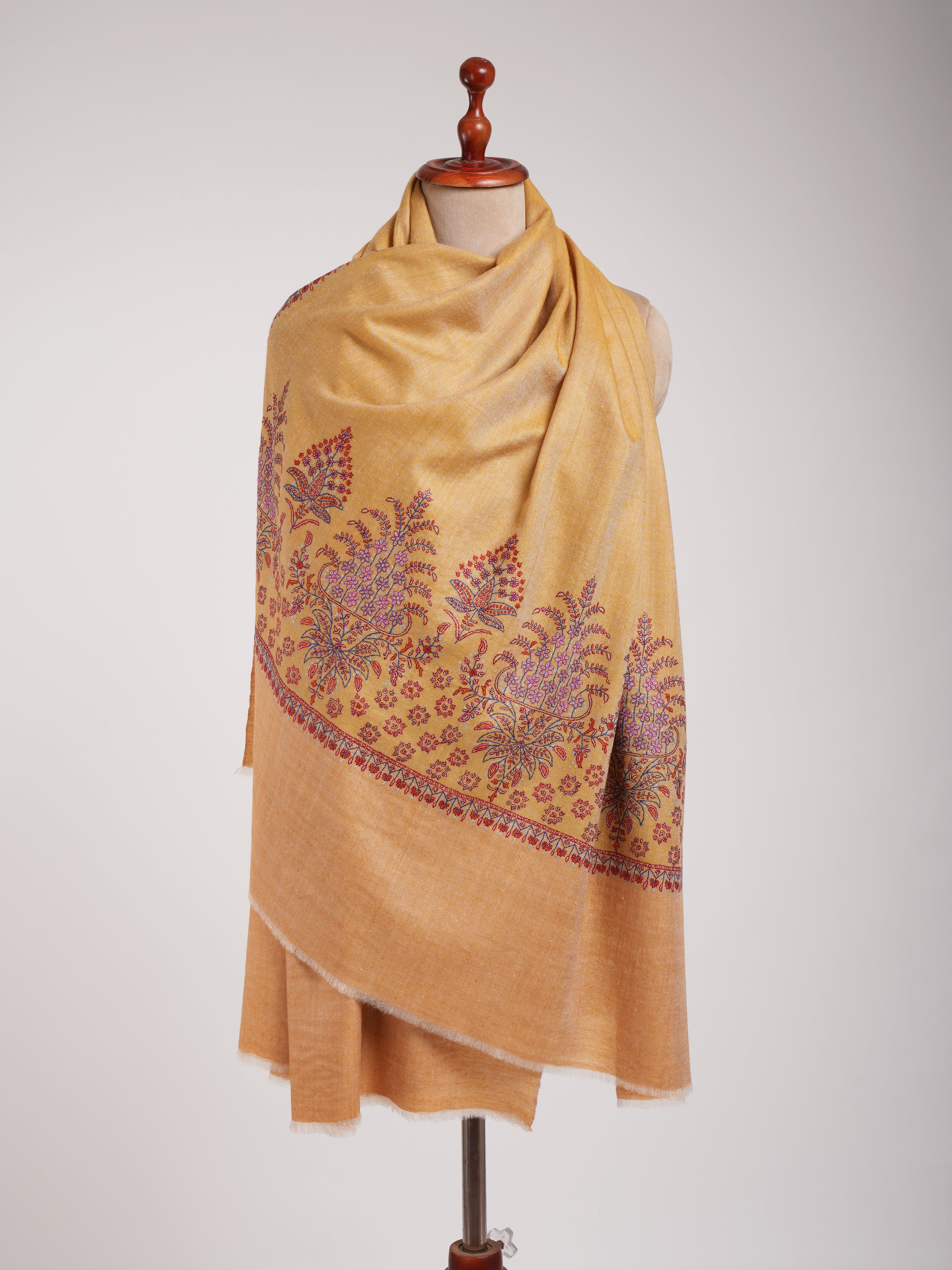 Sozni Embroidered Original Kashmiri Pashmina Shawl