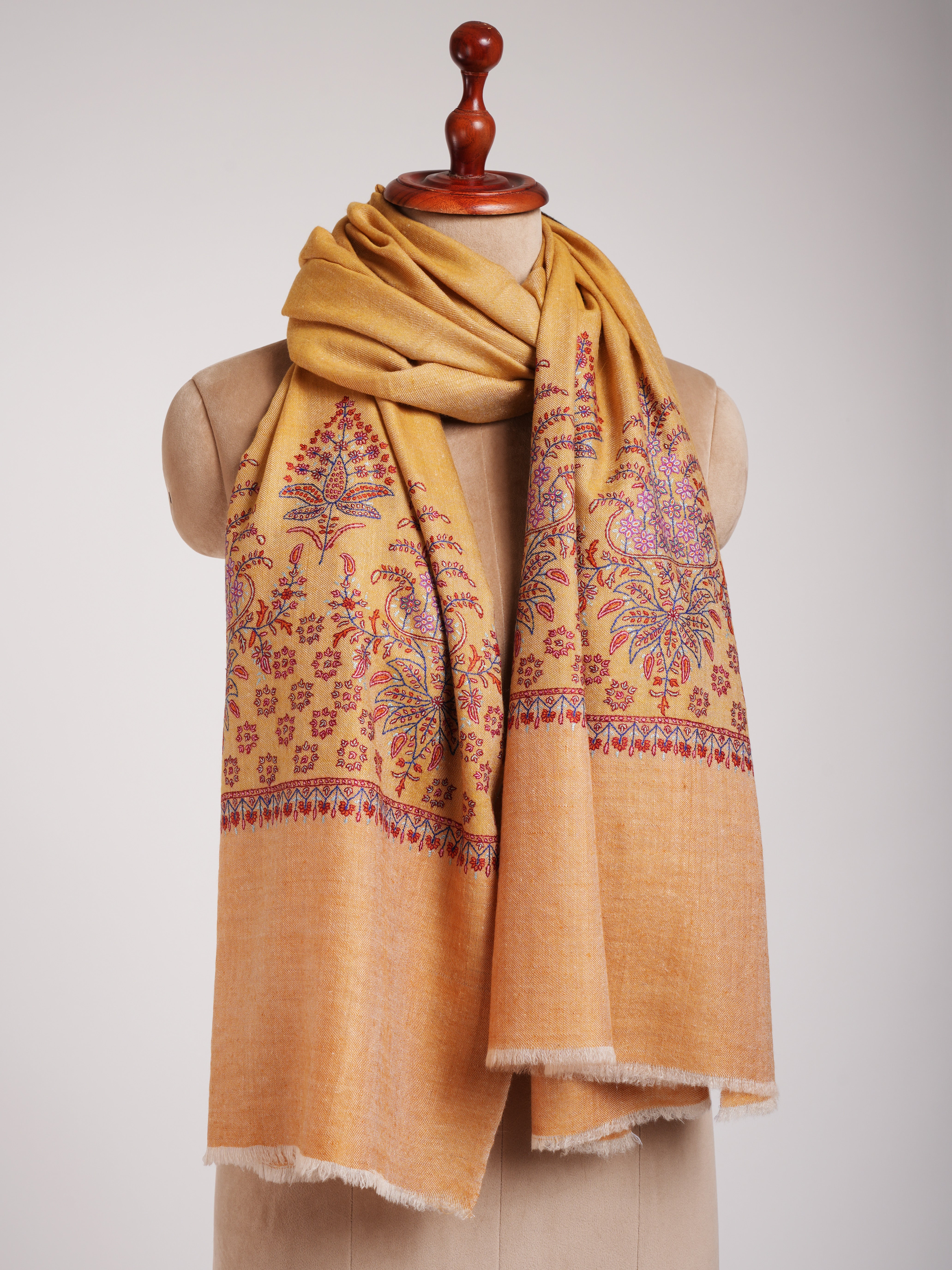 Sozni Embroidered Original Kashmiri Pashmina Shawl