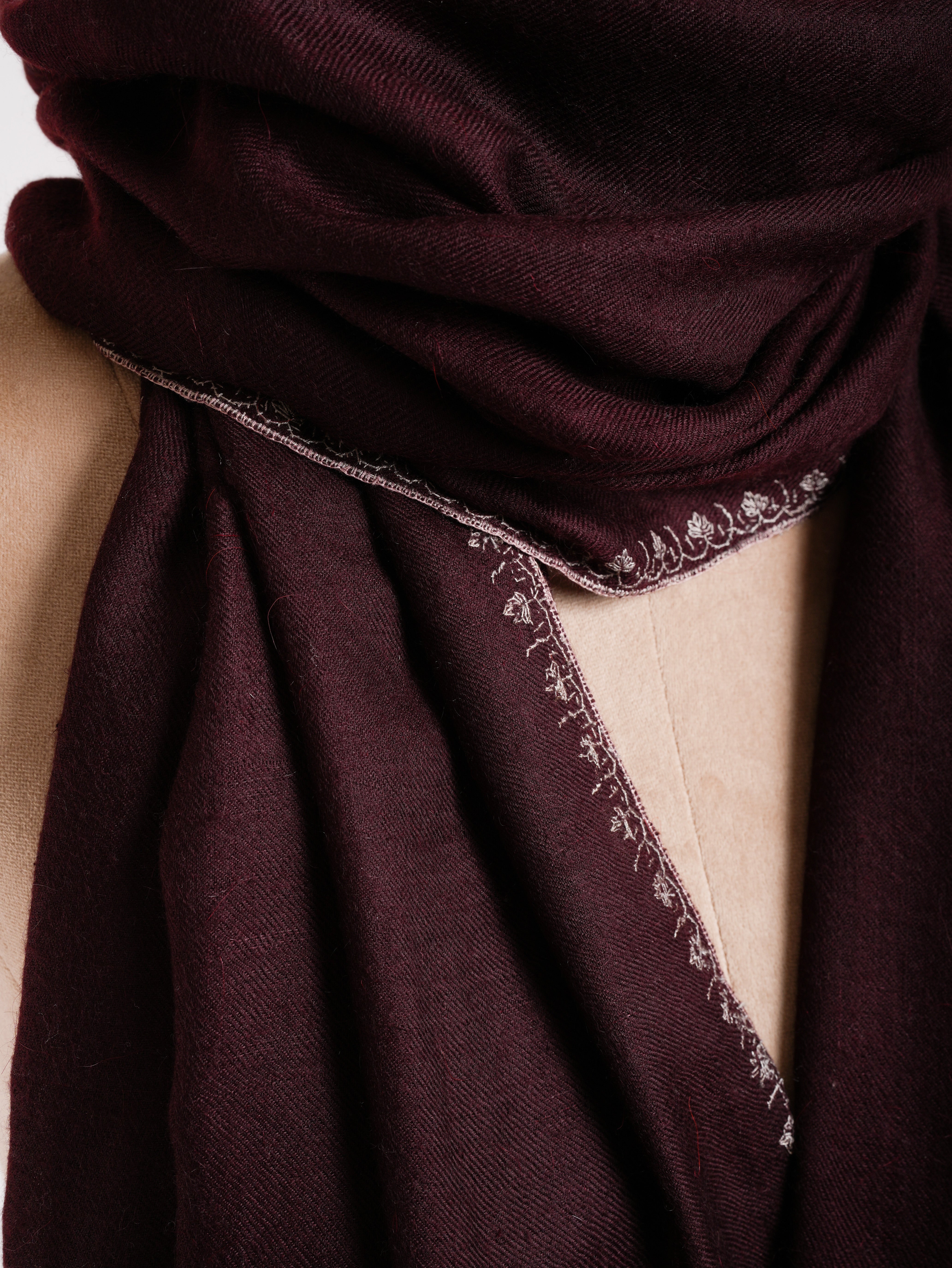 Tawny Port Lightweight Cashmere Wrap