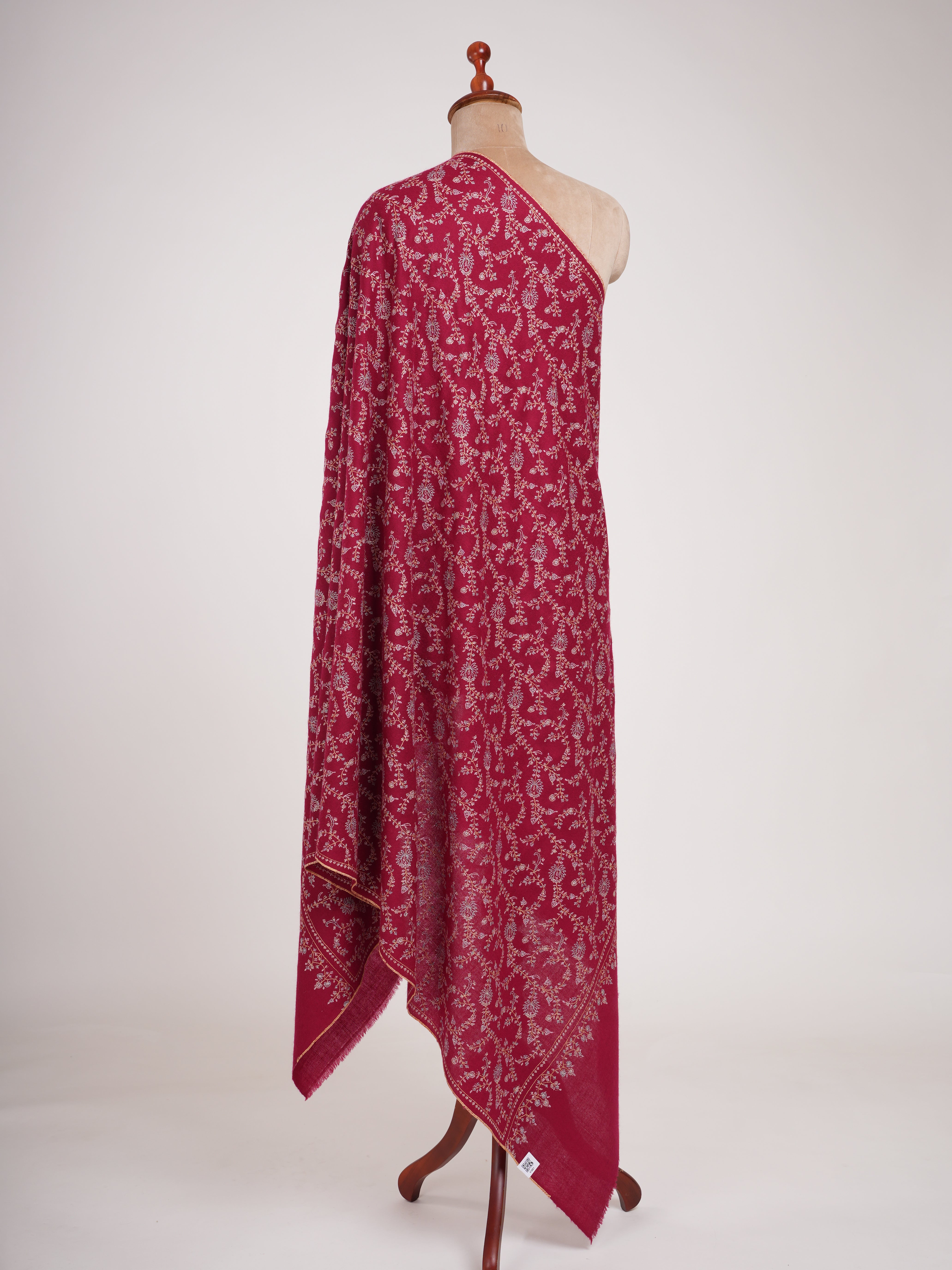 Pashmina Shawl with Fine Sozni Embroidery