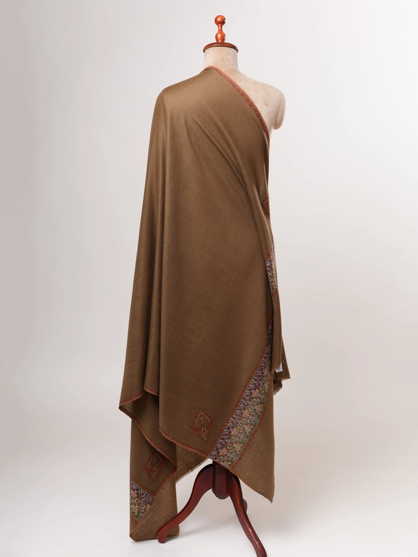 Toosh Color Pashmina Shawl – Hand Embroidered Palla Design Shahkaar