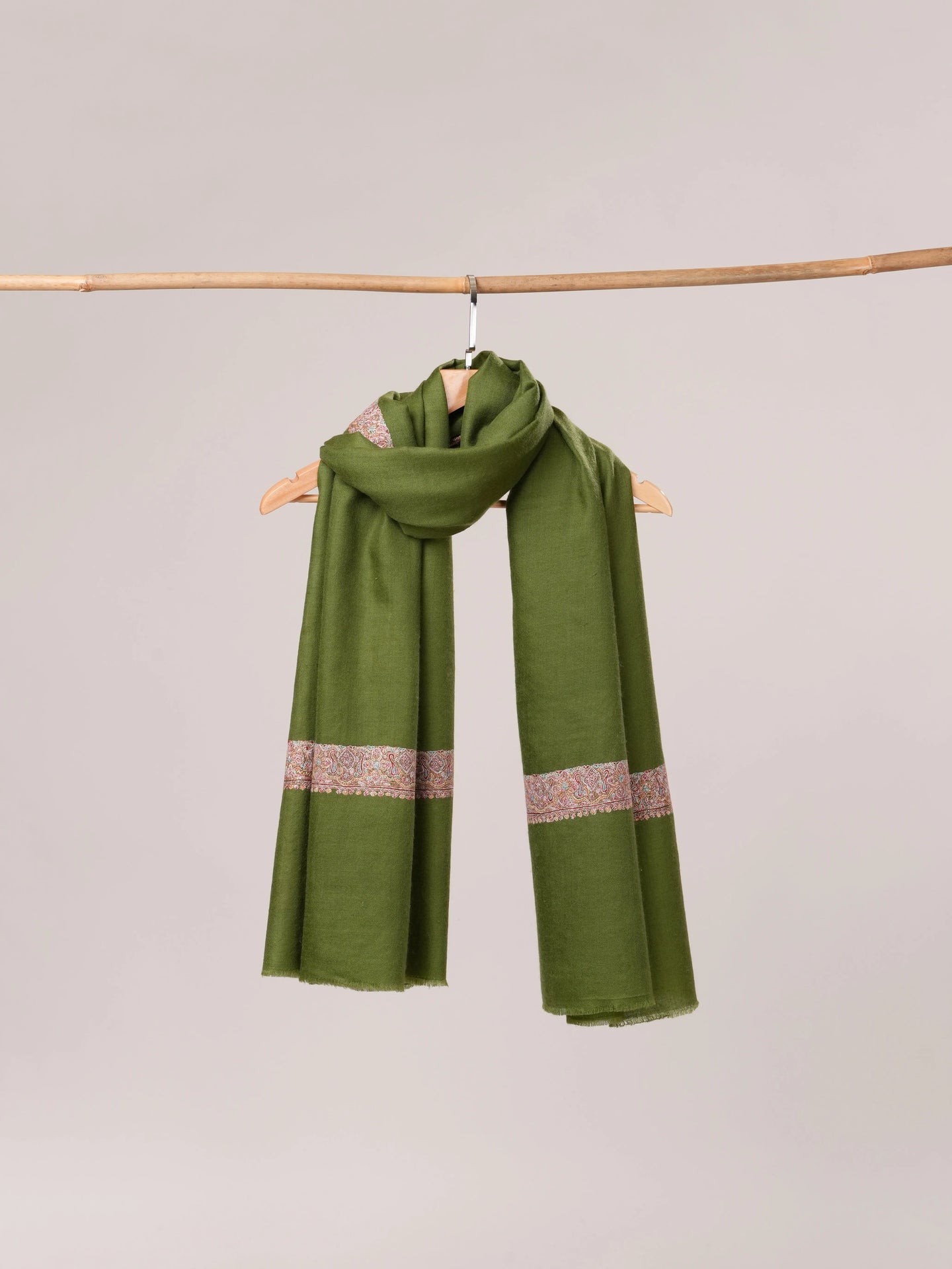 Classic Neemdaur Hand Embroidered Pure Pashmina Shawl Shahkaar.com
