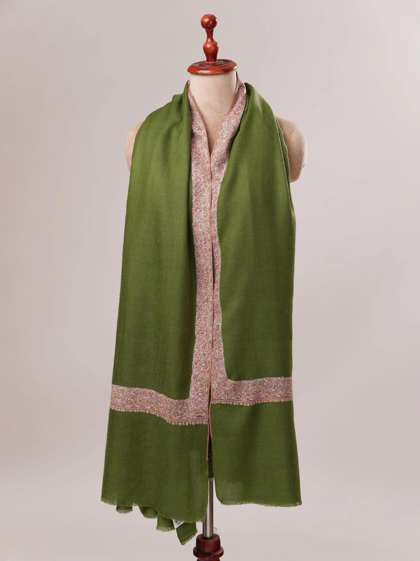 Classic Neemdaur Hand Embroidered Pure Pashmina Shawl Shahkaar.com