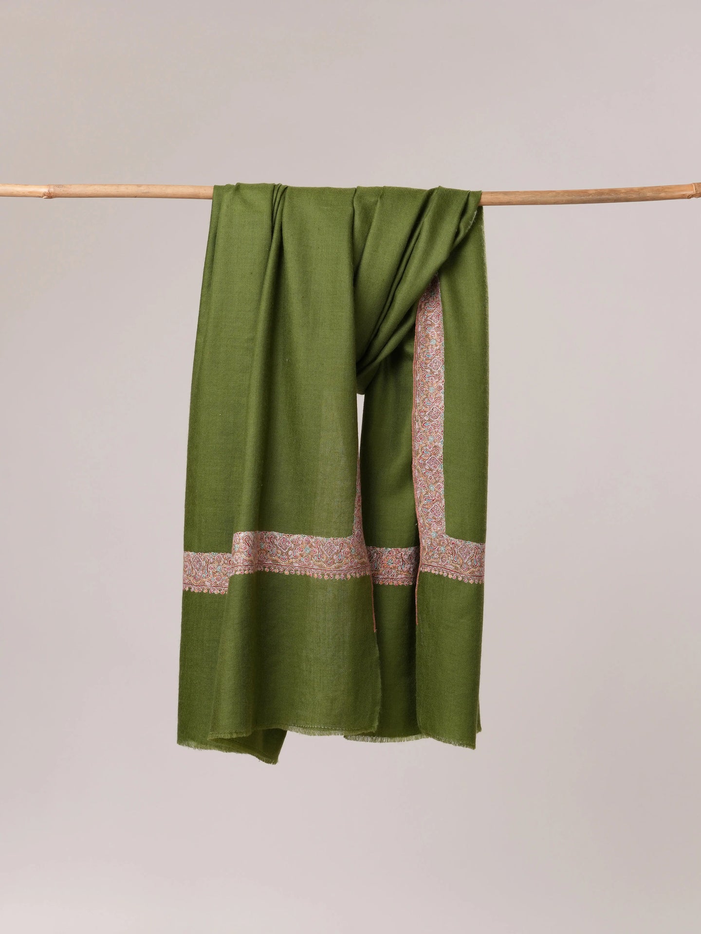 Classic Neemdaur Hand Embroidered Pure Pashmina Shawl Shahkaar.com