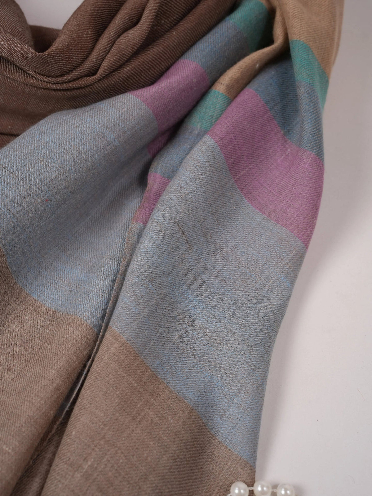 Striped Multicolor Handwoven Pashmina Shawl