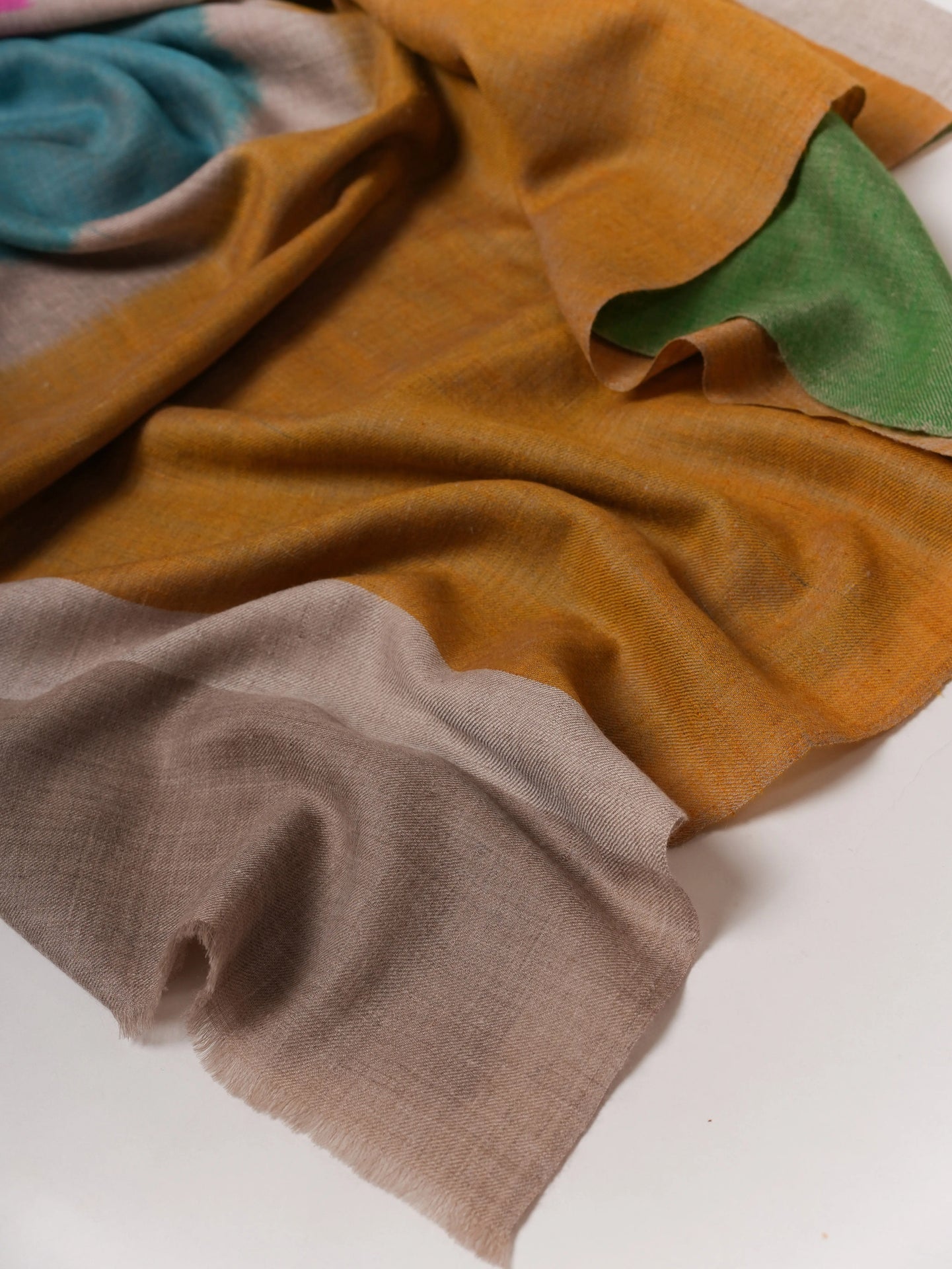 Handloomed Featherlight Baby Soft Ikat Pashmina Wrap Shahkaar