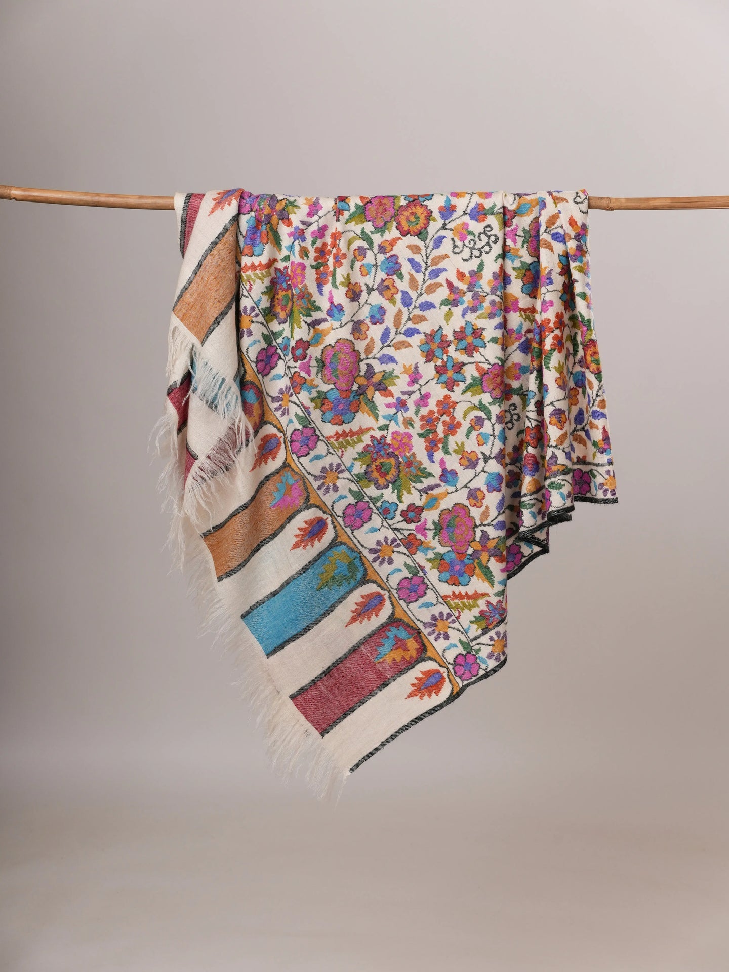 Handspun Handwoven Kani Pure Pashmina Shawl Shahkaar Global