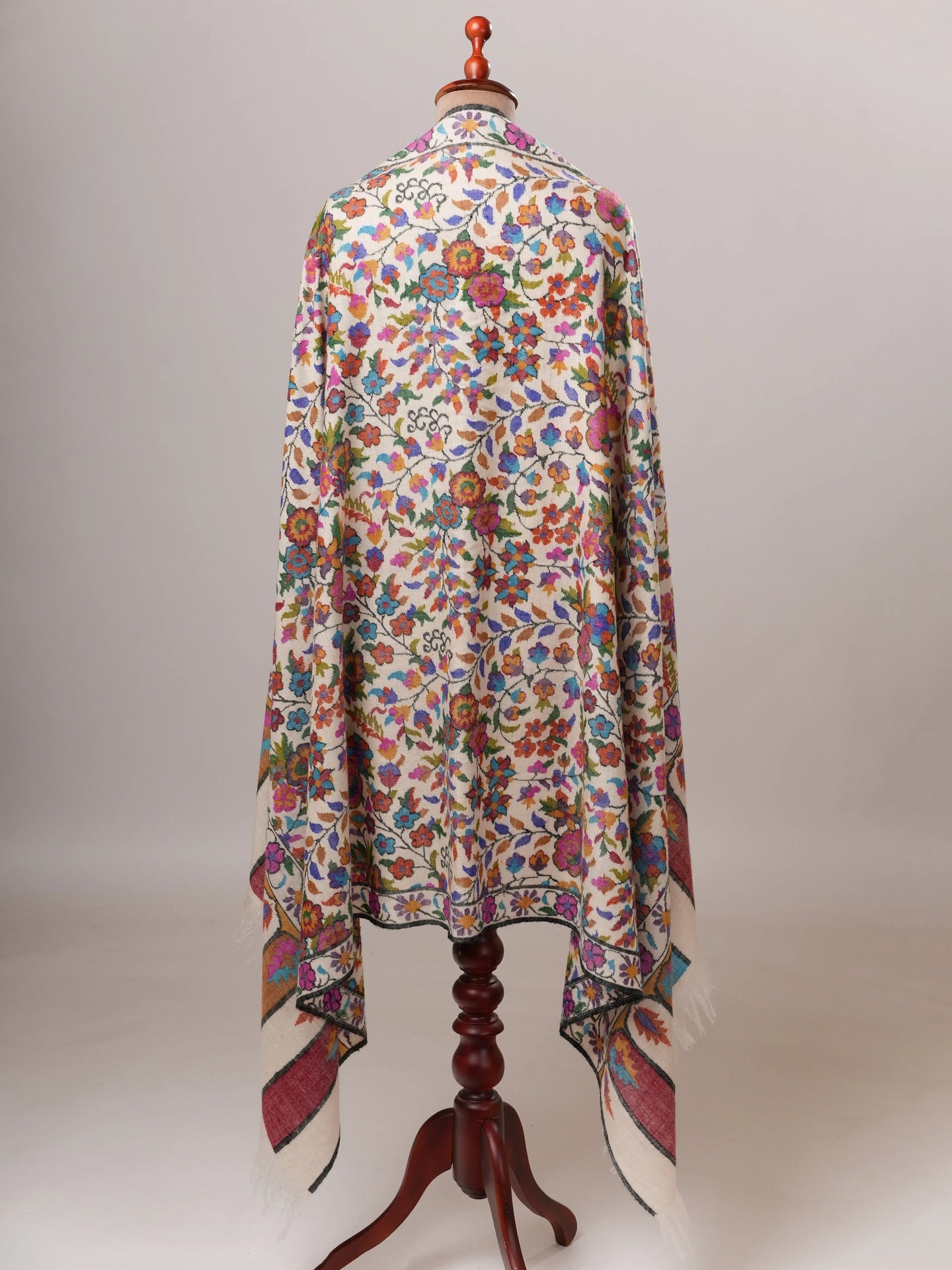 Handspun Handwoven Kani Pure Pashmina Shawl Shahkaar Global