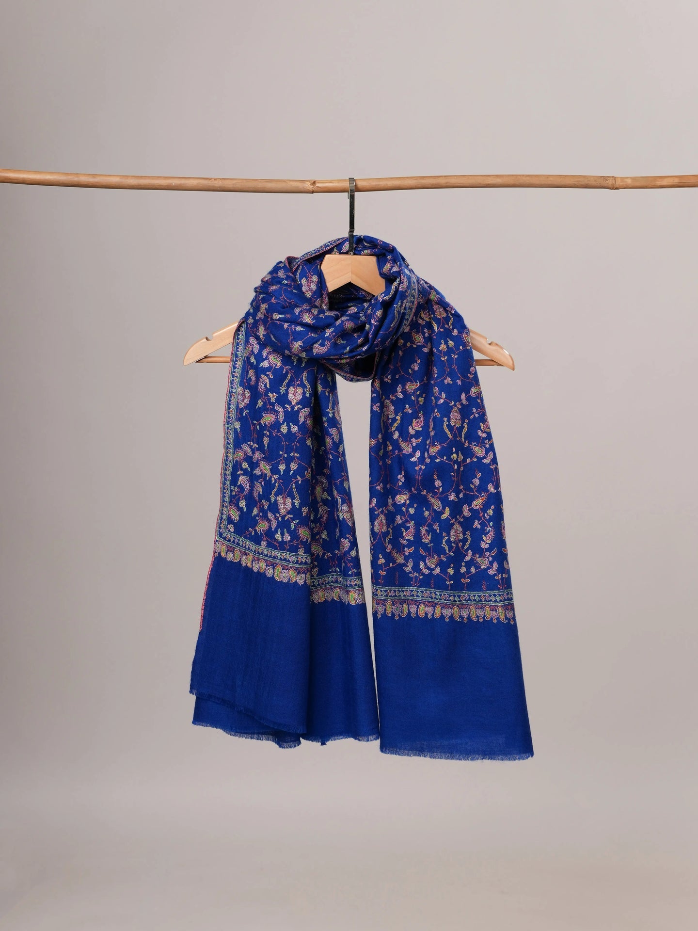 Hand Embroidered All Over Jali Pure Pashmina Shawl Shahkaar Global