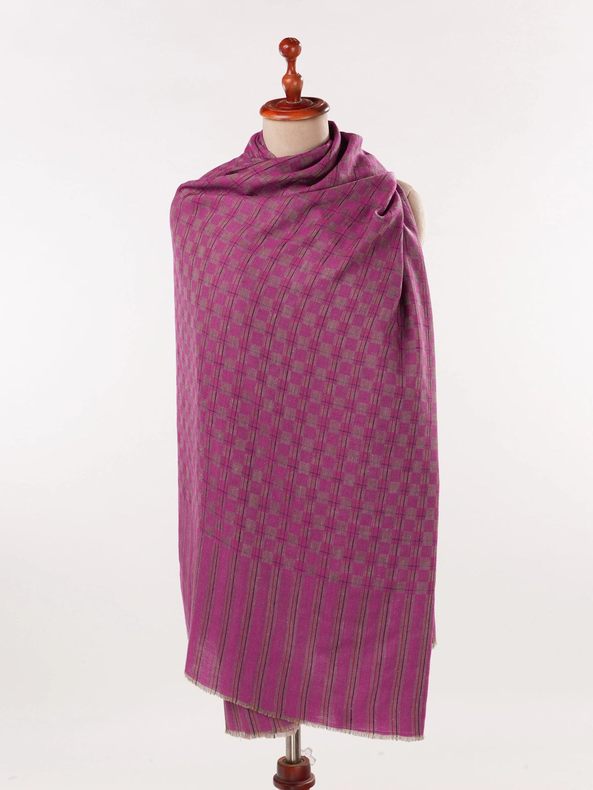 Rasberry Pink Handwoven Soft Pashmina Shawl