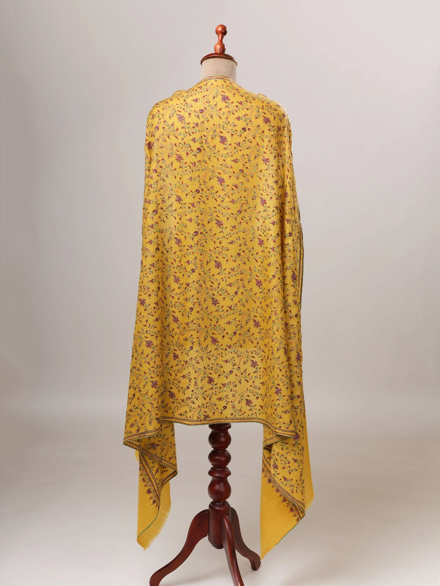 Hand Embroidered Detailed Pure Pashmina Soft Shawl Shahkaar Global