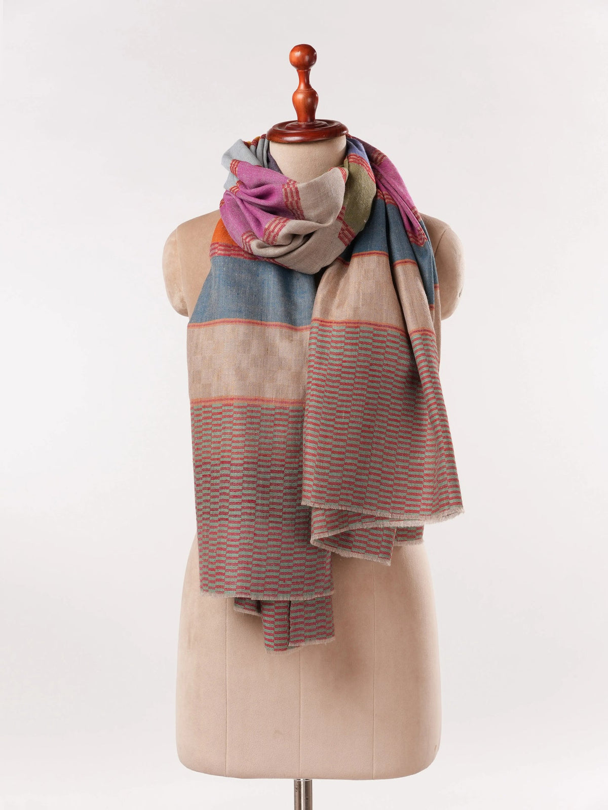 Multicolor Handwoven Soft Pashmina Shawl