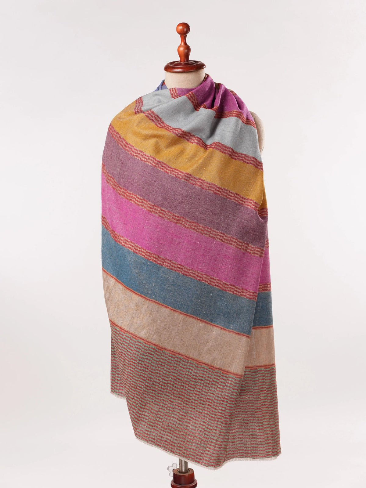 Multicolor Handwoven Soft Pashmina Shawl