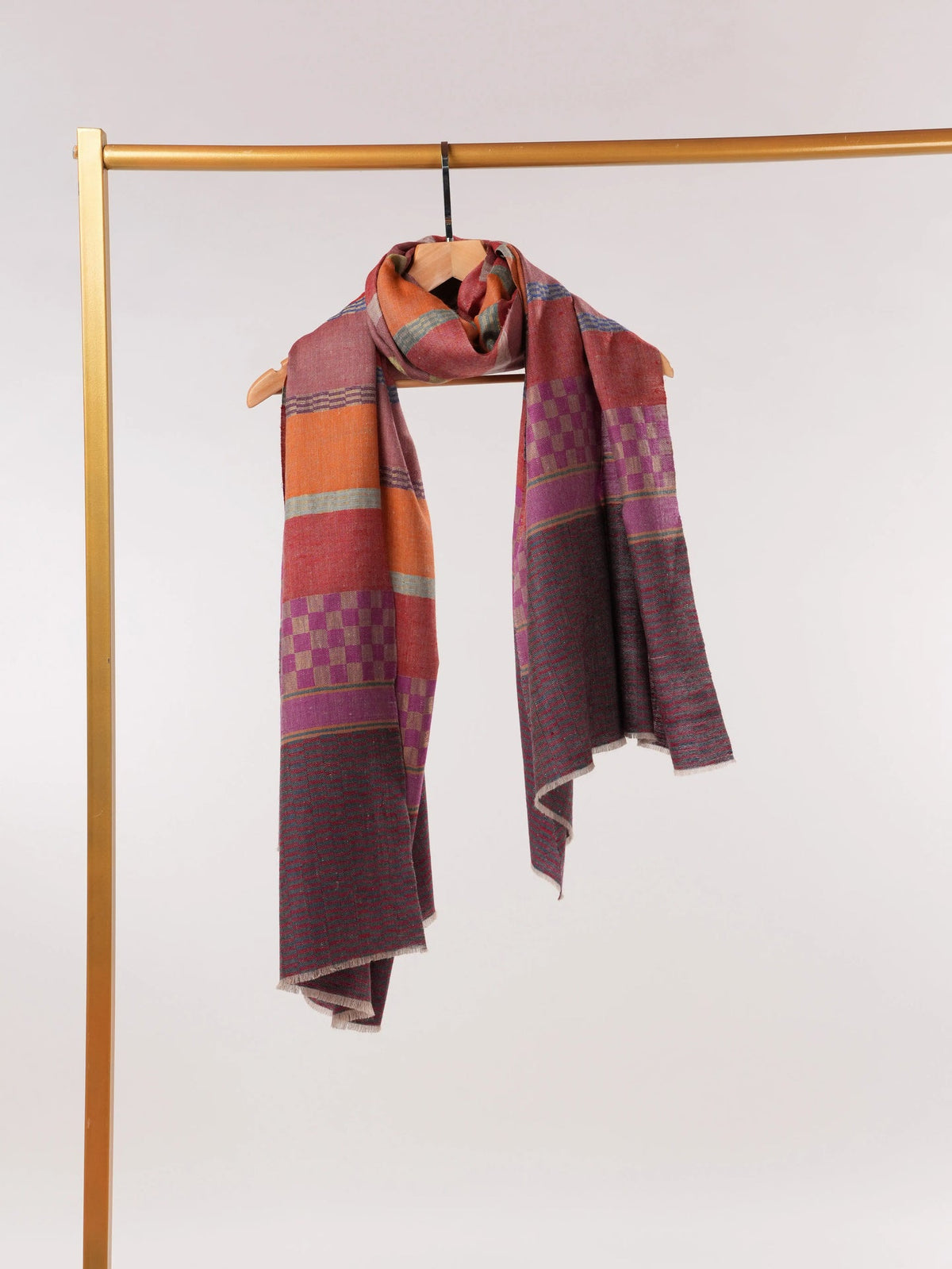 Handwoven Multicolor Soft Pashmina Shawl