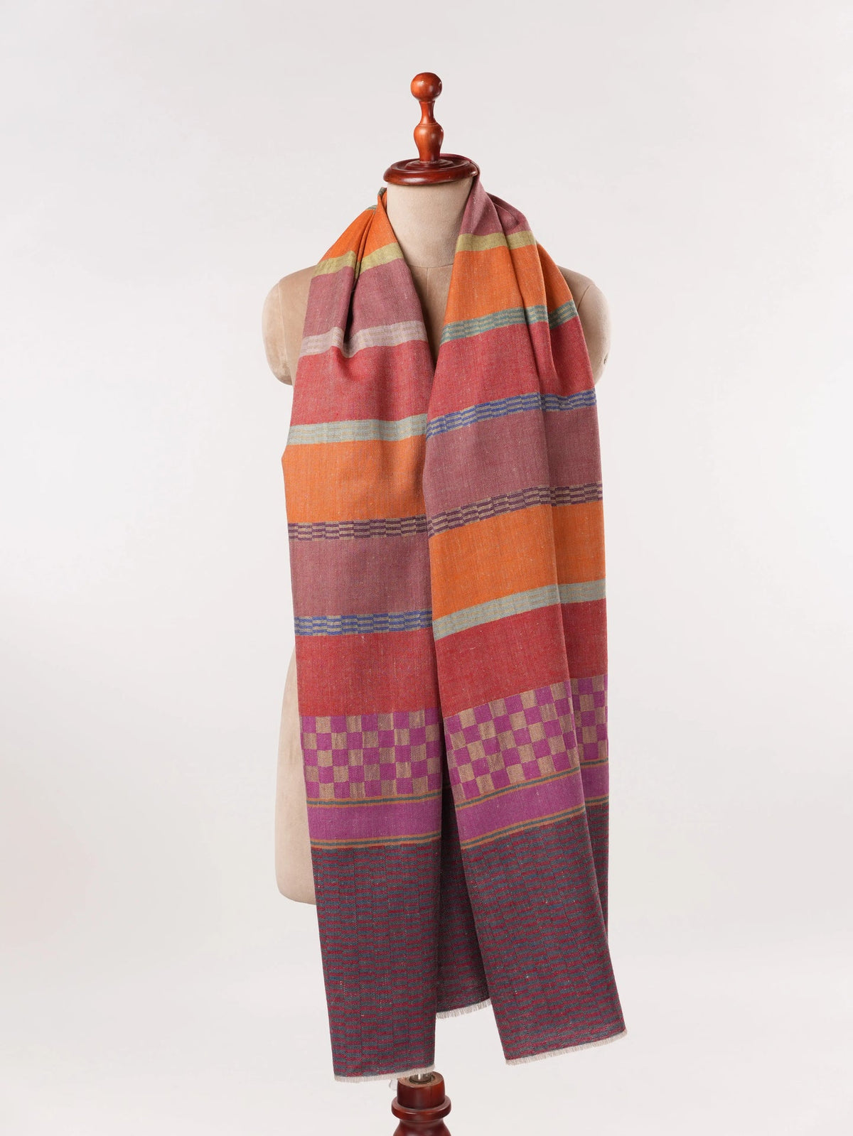 Handwoven Multicolor Soft Pashmina Shawl