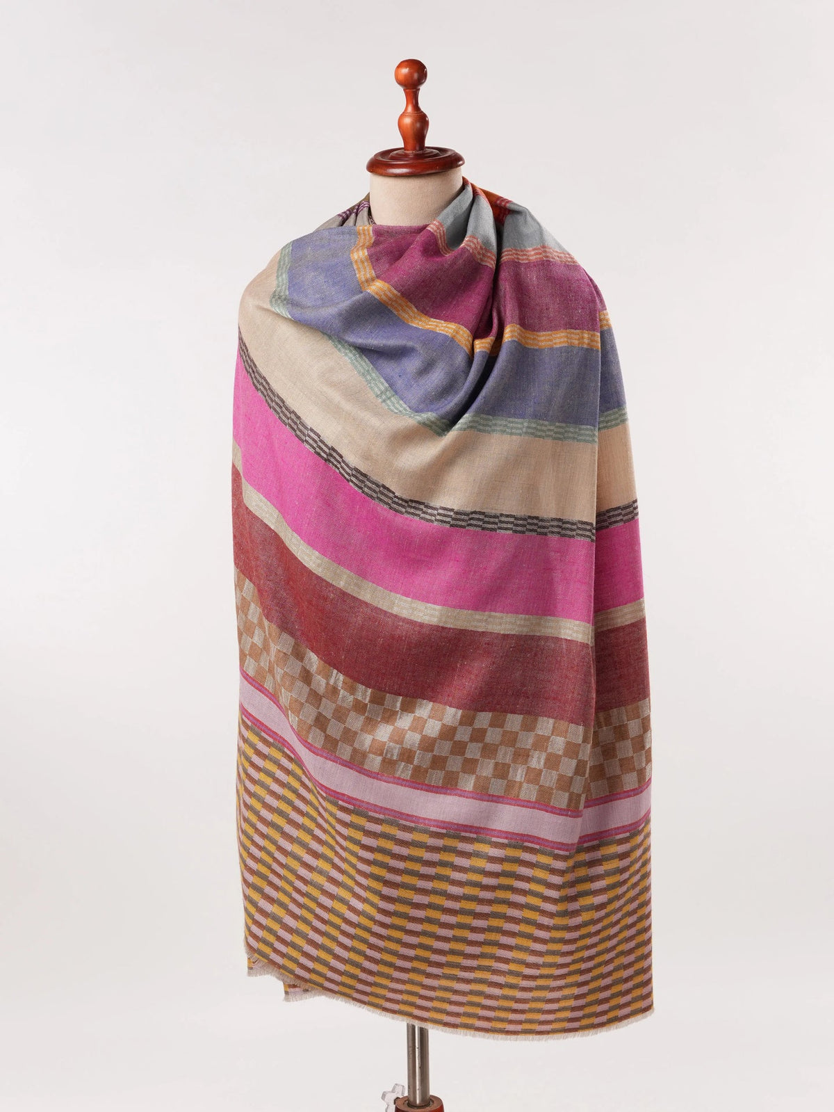 Handwoven Dual Shade Classic Pashmina Shawl