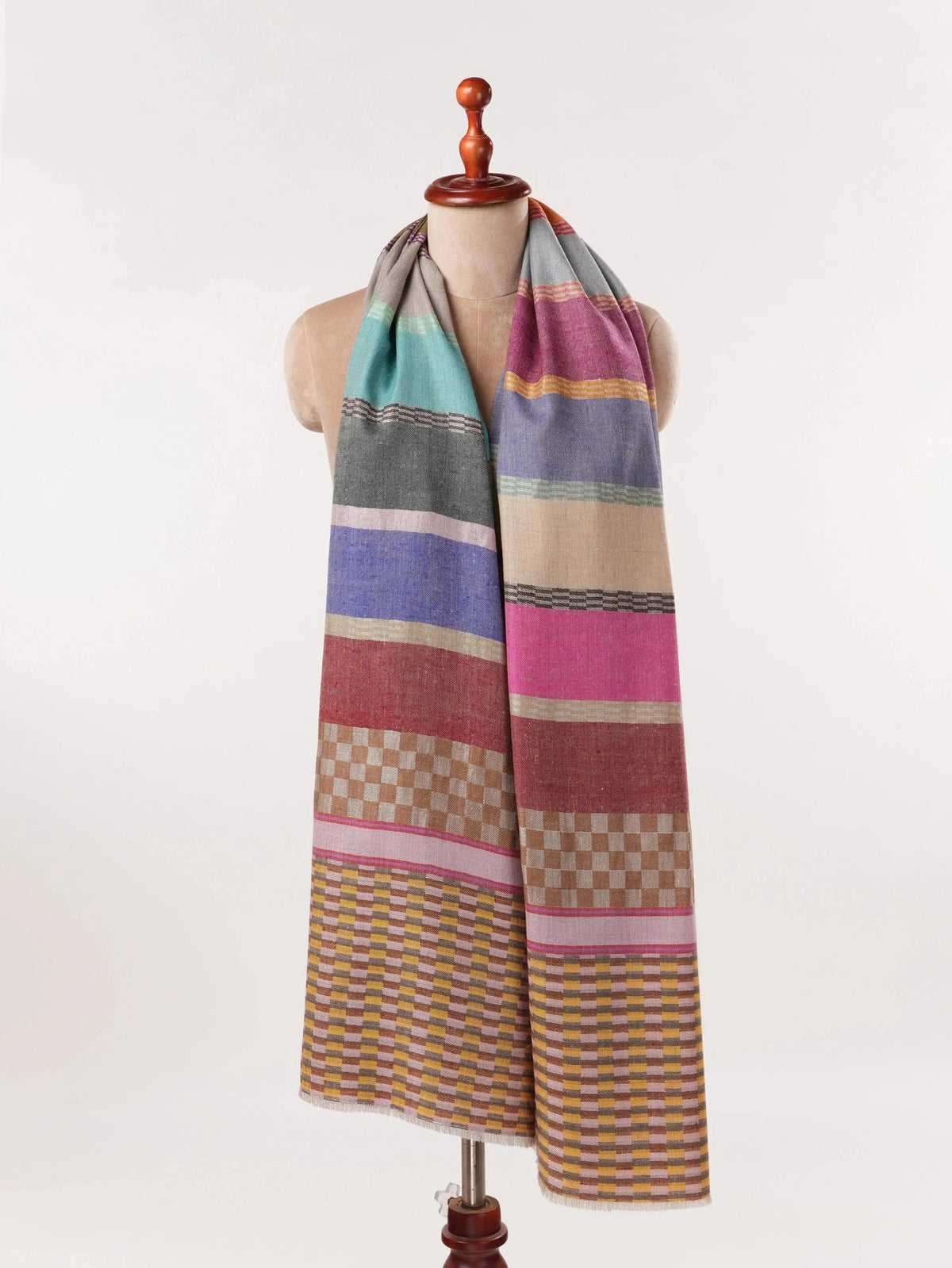 Handwoven Dual Shade Classic Pashmina Shawl