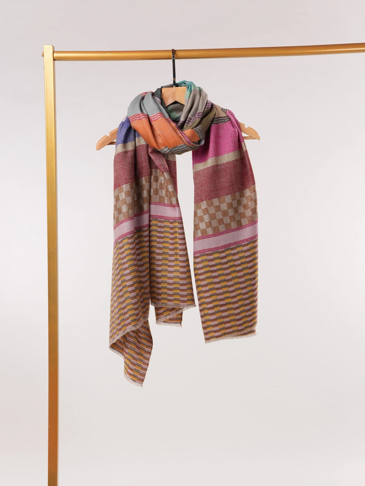 Handwoven Dual Shade Classic Pashmina Shawl